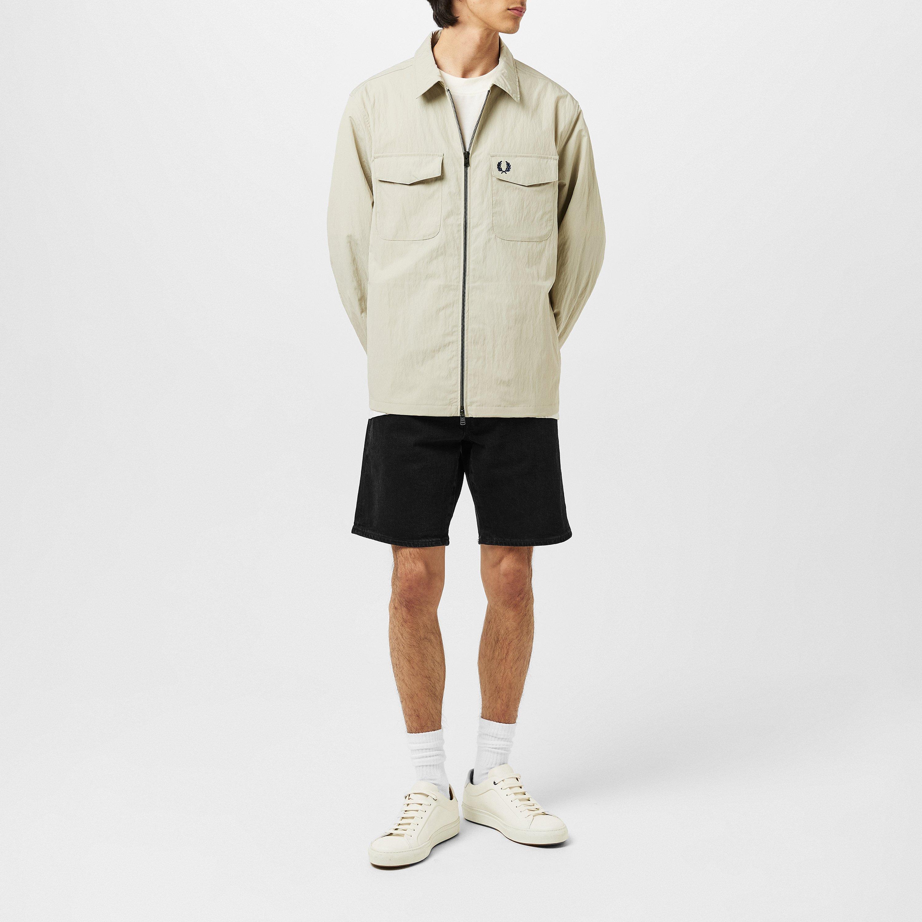 LightOyster P04 - Fred Perry - Men's  Long Sleeve Zip Overshirt - 6