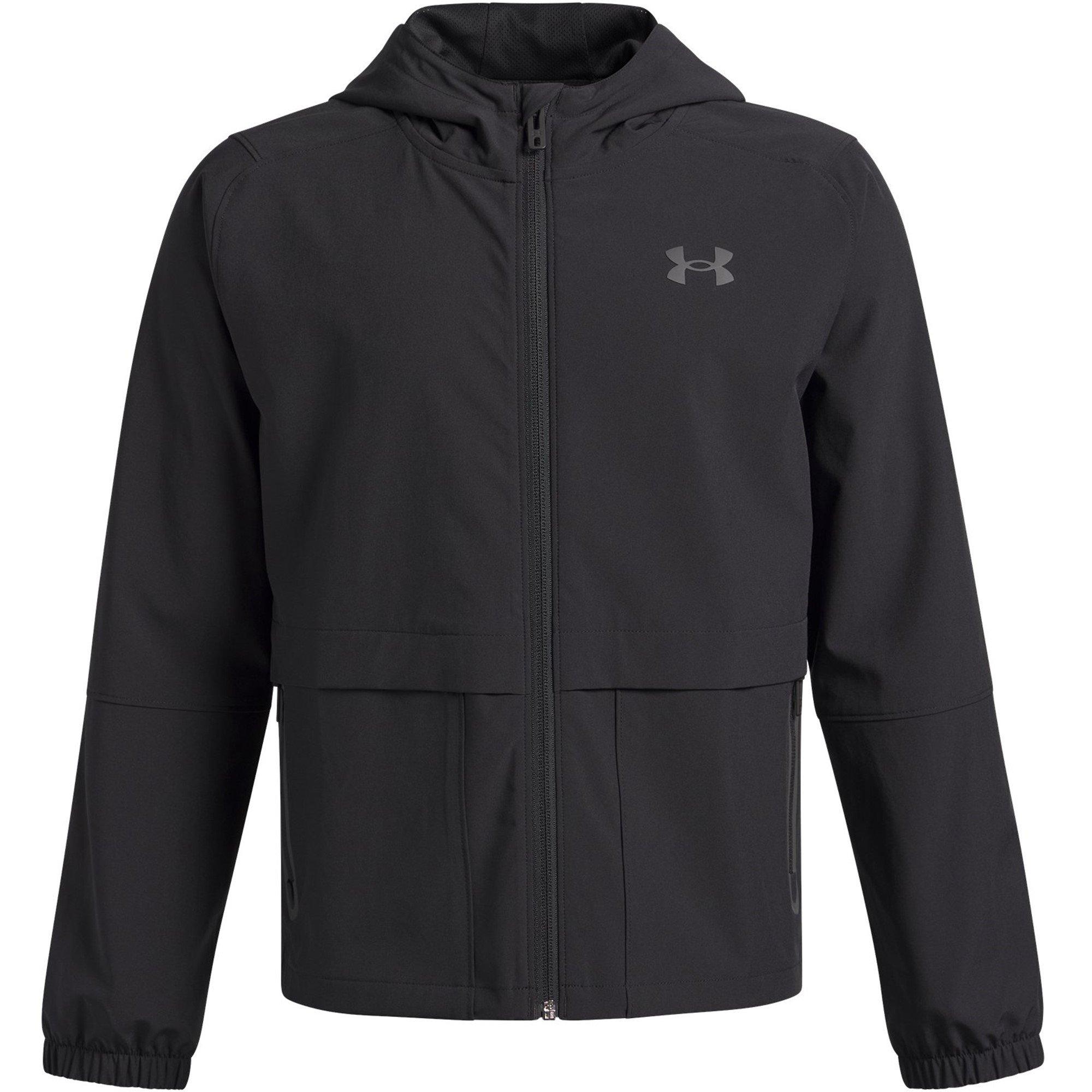 Under Armour Boys Ua Unstoppable Woven Jacket - Black/Black - 11-12 (L)