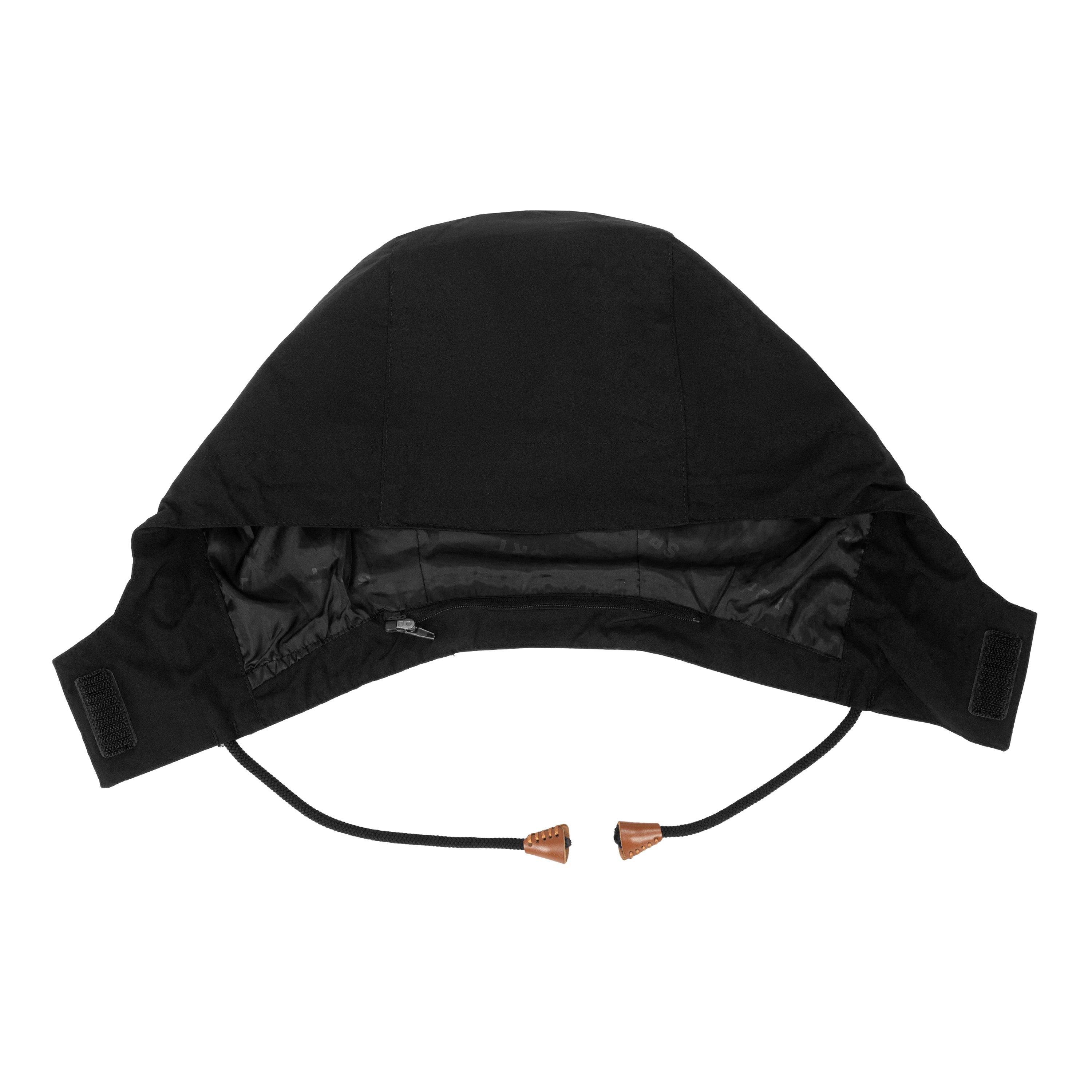 Schwarz - Gelert - Men's Wind Resistant Fleece Lined Detachable Hood Long Sleeve Full Zip Hoodie - 8