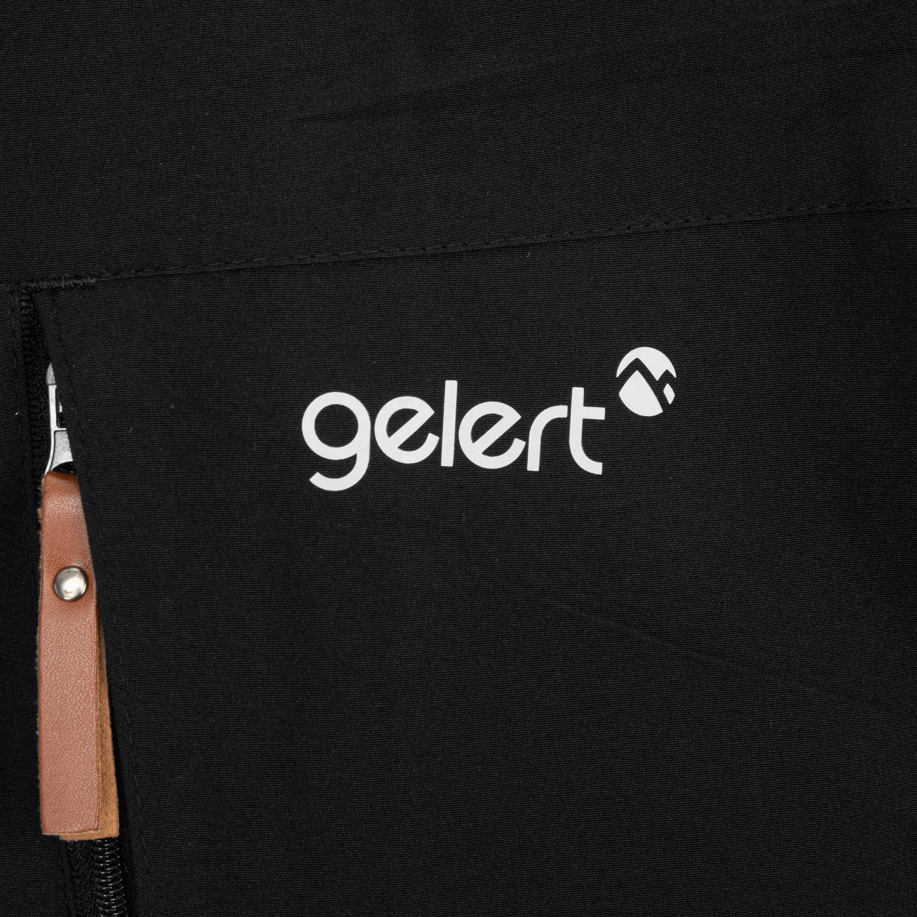 Schwarz - Gelert - Men's Wind Resistant Fleece Lined Detachable Hood Long Sleeve Full Zip Hoodie - 5