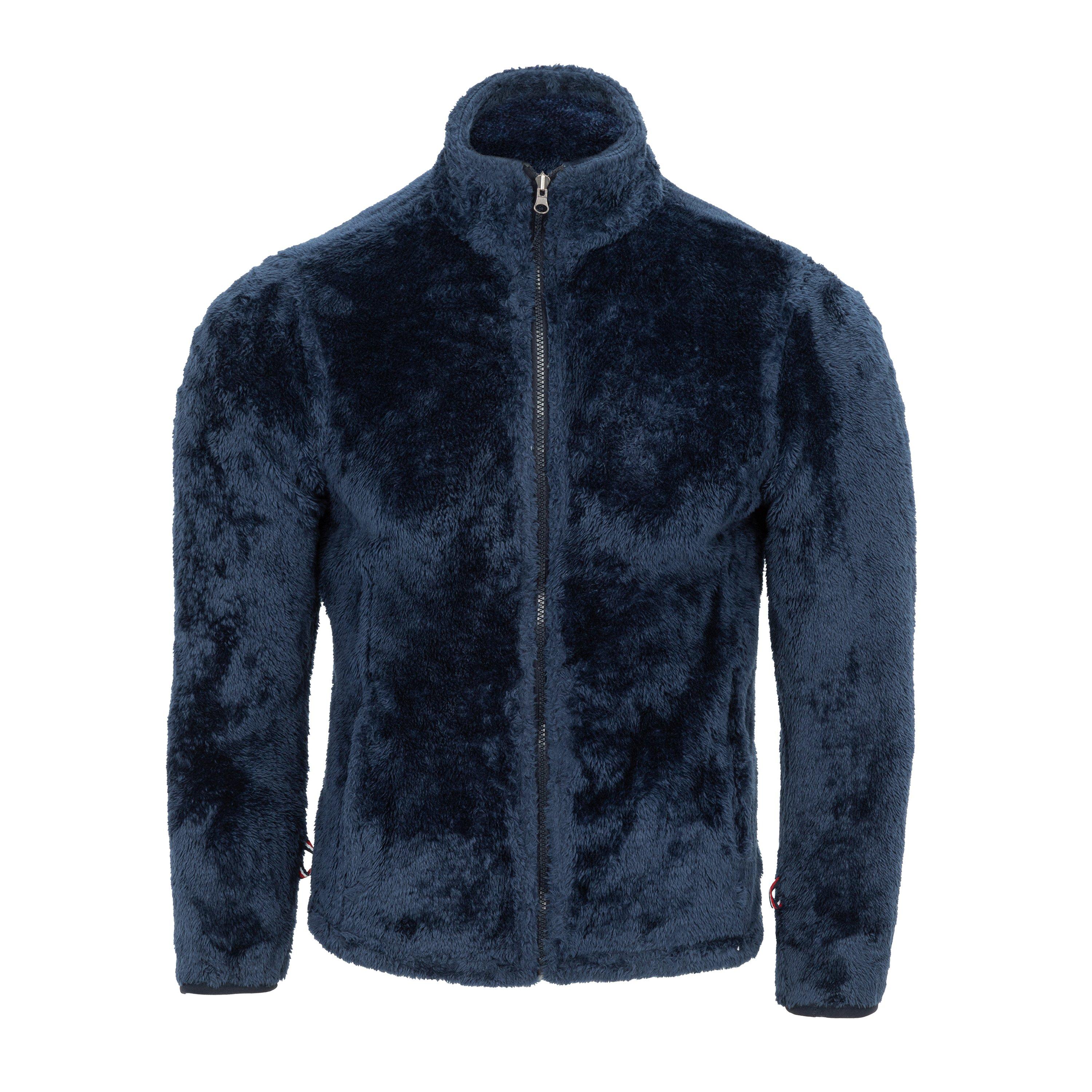 Navy - Gelert - Wind Resistant Fleece Lined Detachable Hood Long Sleeve Full Zip Hoodie - 4