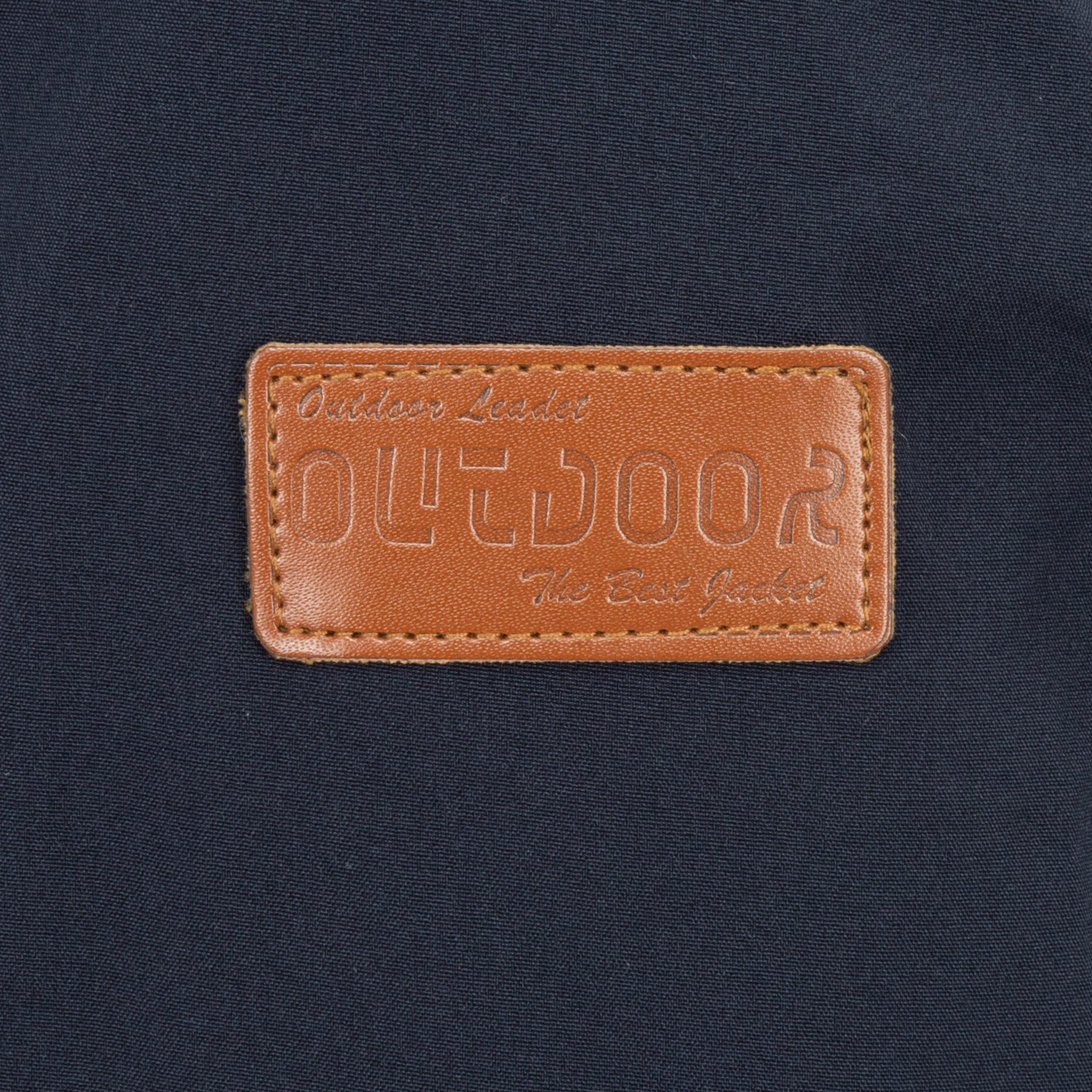 Navy - Gelert - Wind Resistant Fleece Lined Detachable Hood Long Sleeve Full Zip Hoodie - 6