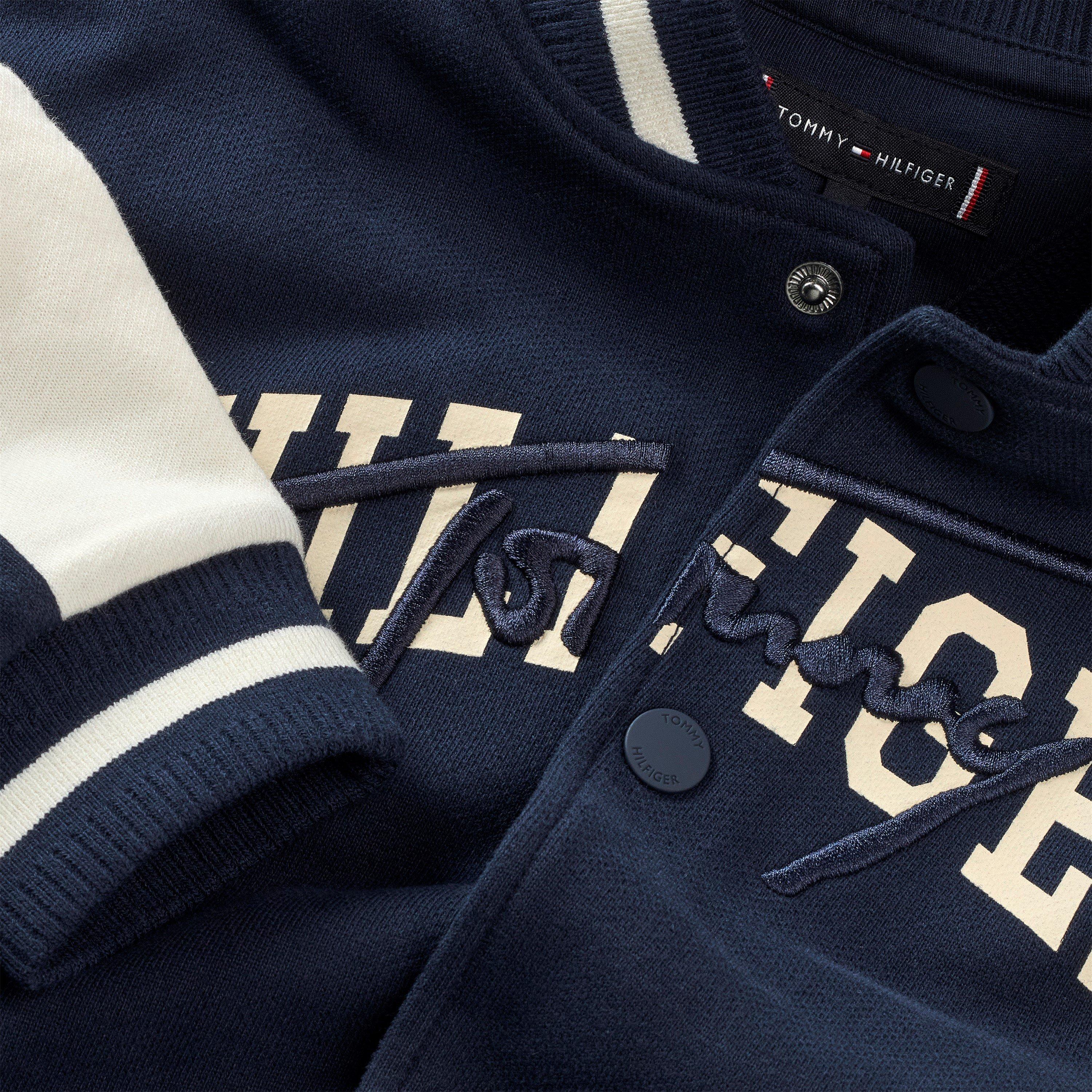 Blu Notte C1G - Tommy Hilfiger - Kids' Script Structured Varsity Jacket - 2