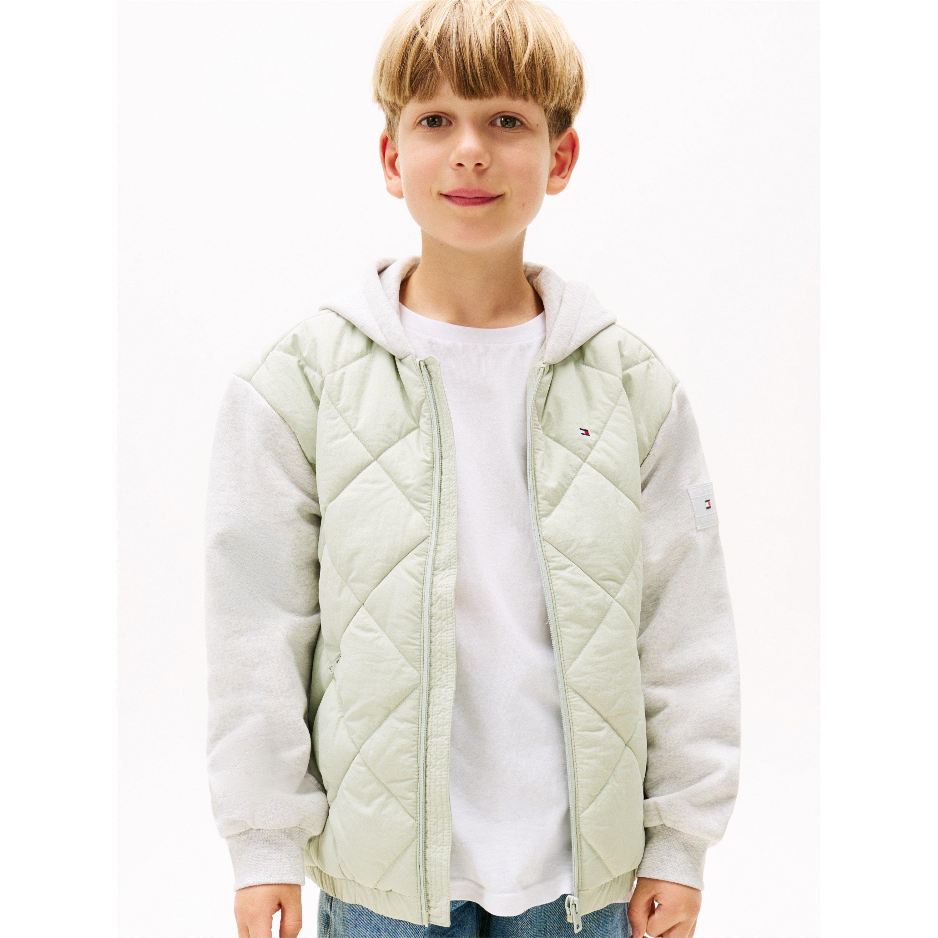 Misty Sage M1C - Tommy Hilfiger - Kids' Diamond Quilted Insulated Jacket - 2