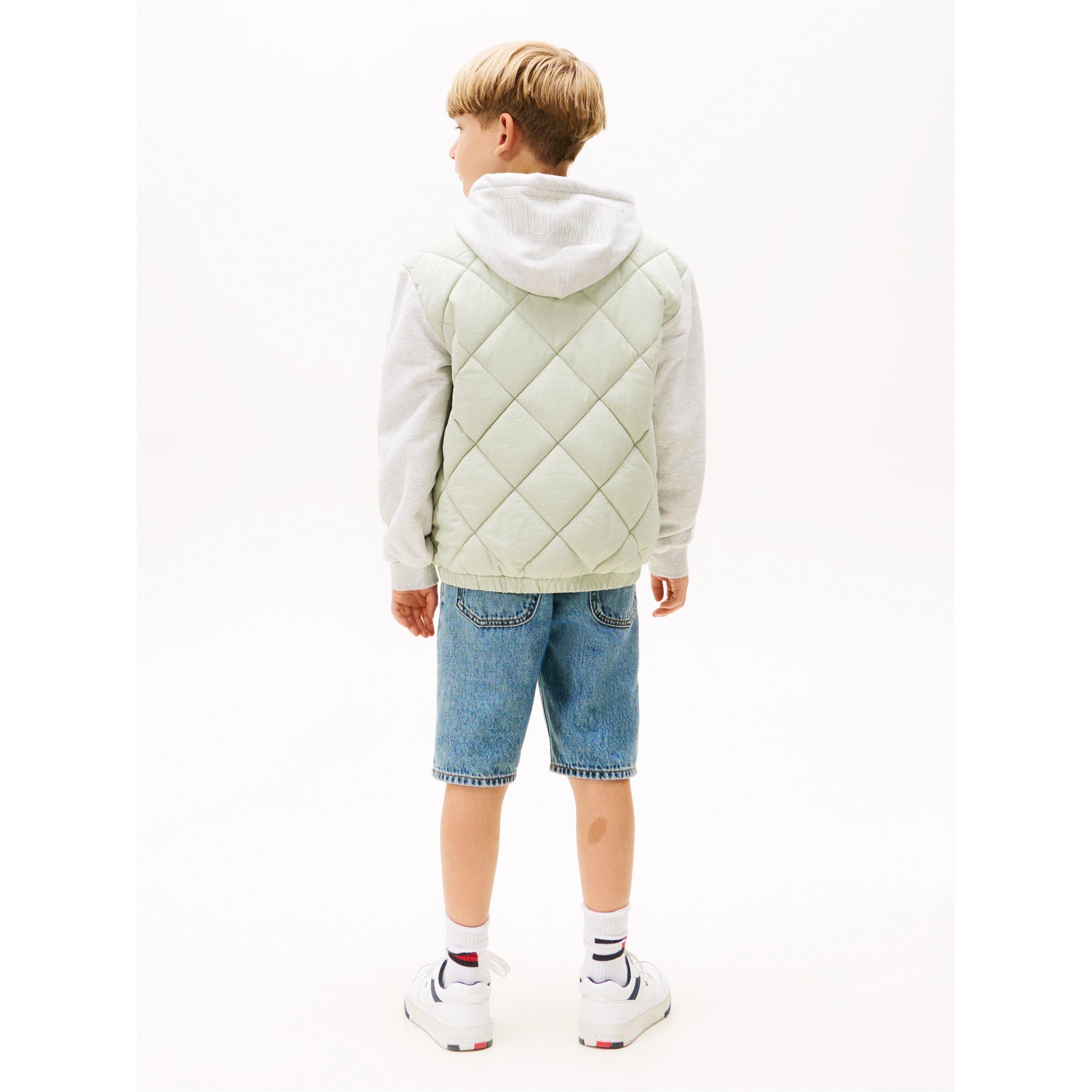 Misty Sage M1C - Tommy Hilfiger - Kids' Diamond Quilted Insulated Jacket - 4