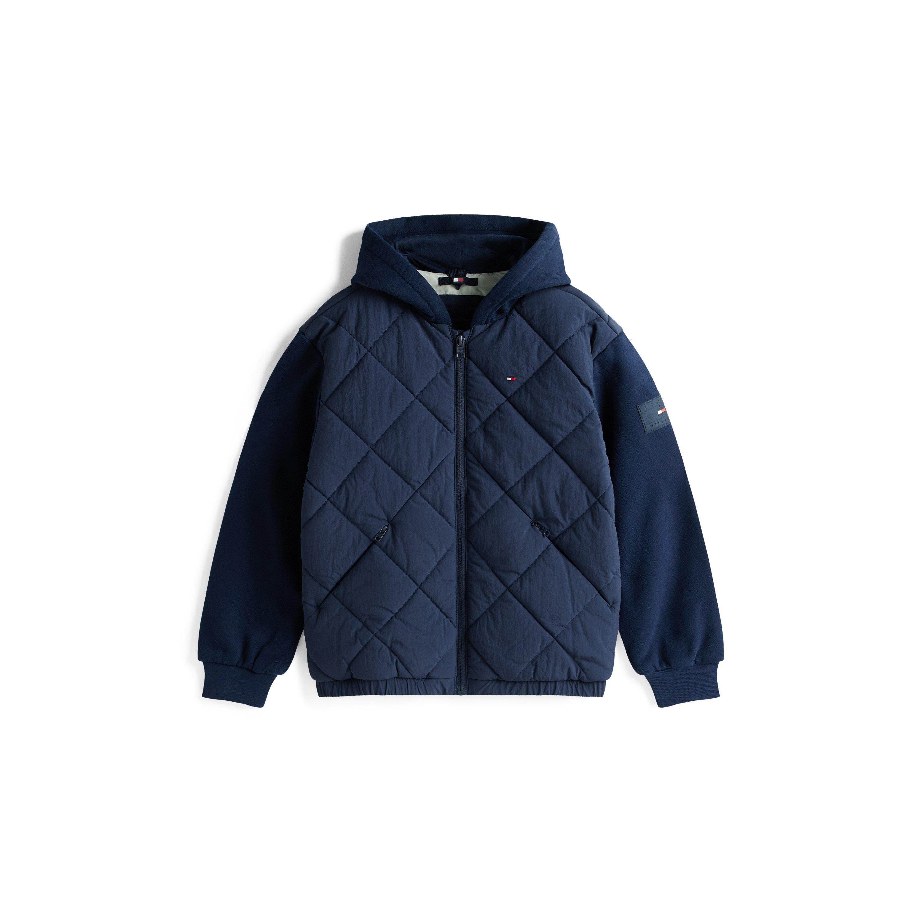 Tommy Hilfiger Kids' Diamond Quilted Insulated Jacket - Night Navy C1G - Size 12Y