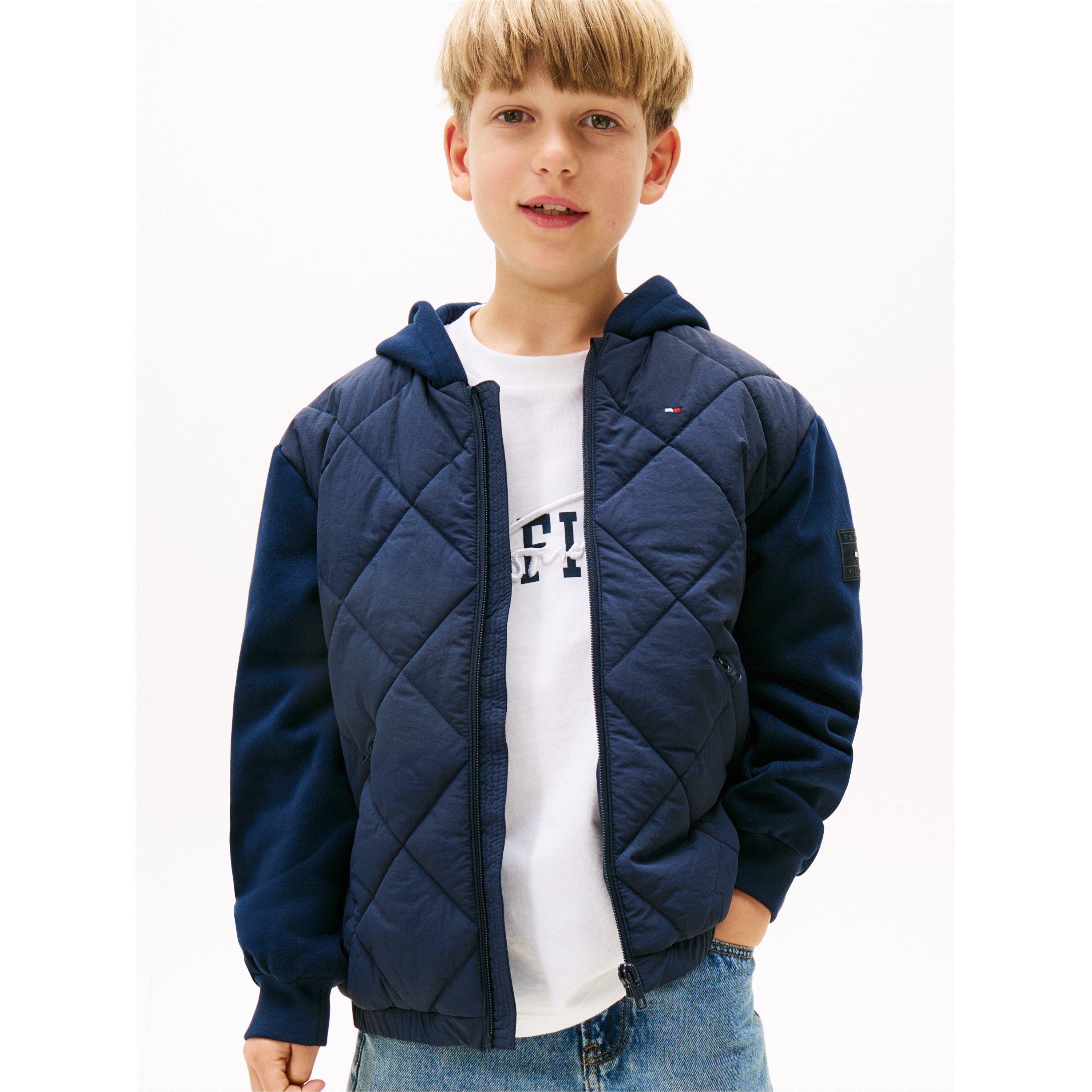 Night Navy C1G - Tommy Hilfiger - Kids'  Diamond Quilted Insulated Jacket - 2
