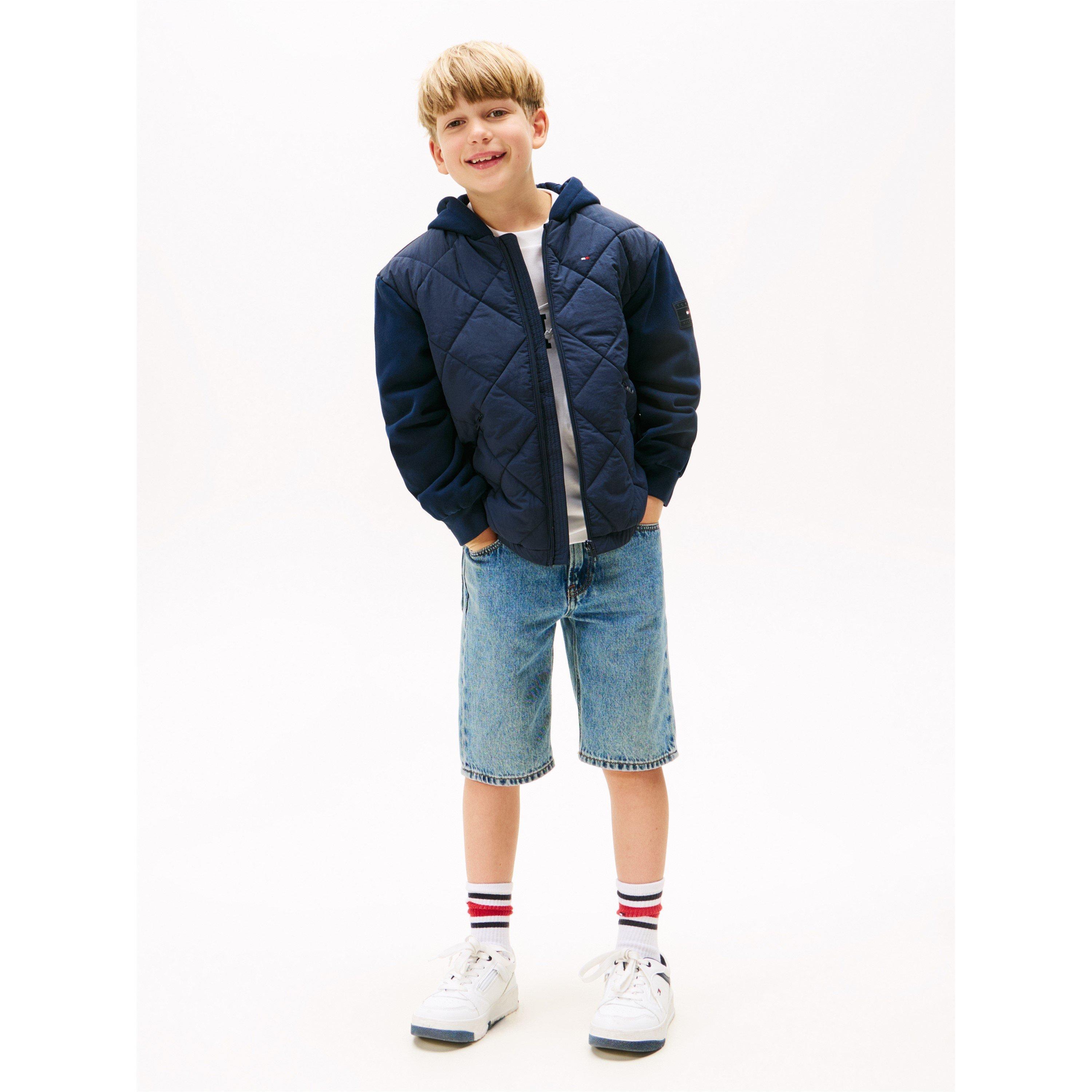 Night Navy C1G - Tommy Hilfiger - Kids'  Diamond Quilted Insulated Jacket - 3