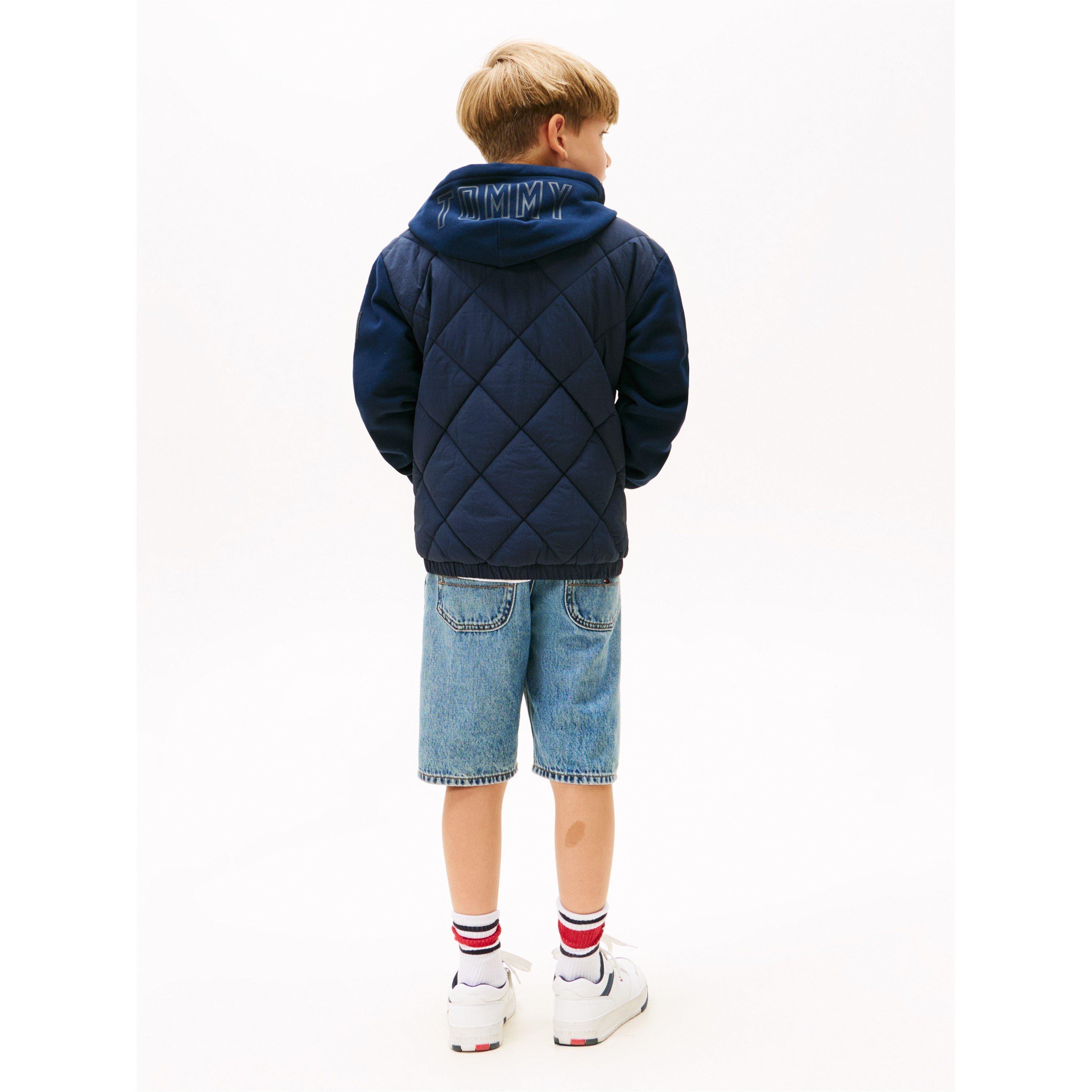 Night Navy C1G - Tommy Hilfiger - Kids'  Diamond Quilted Insulated Jacket - 4