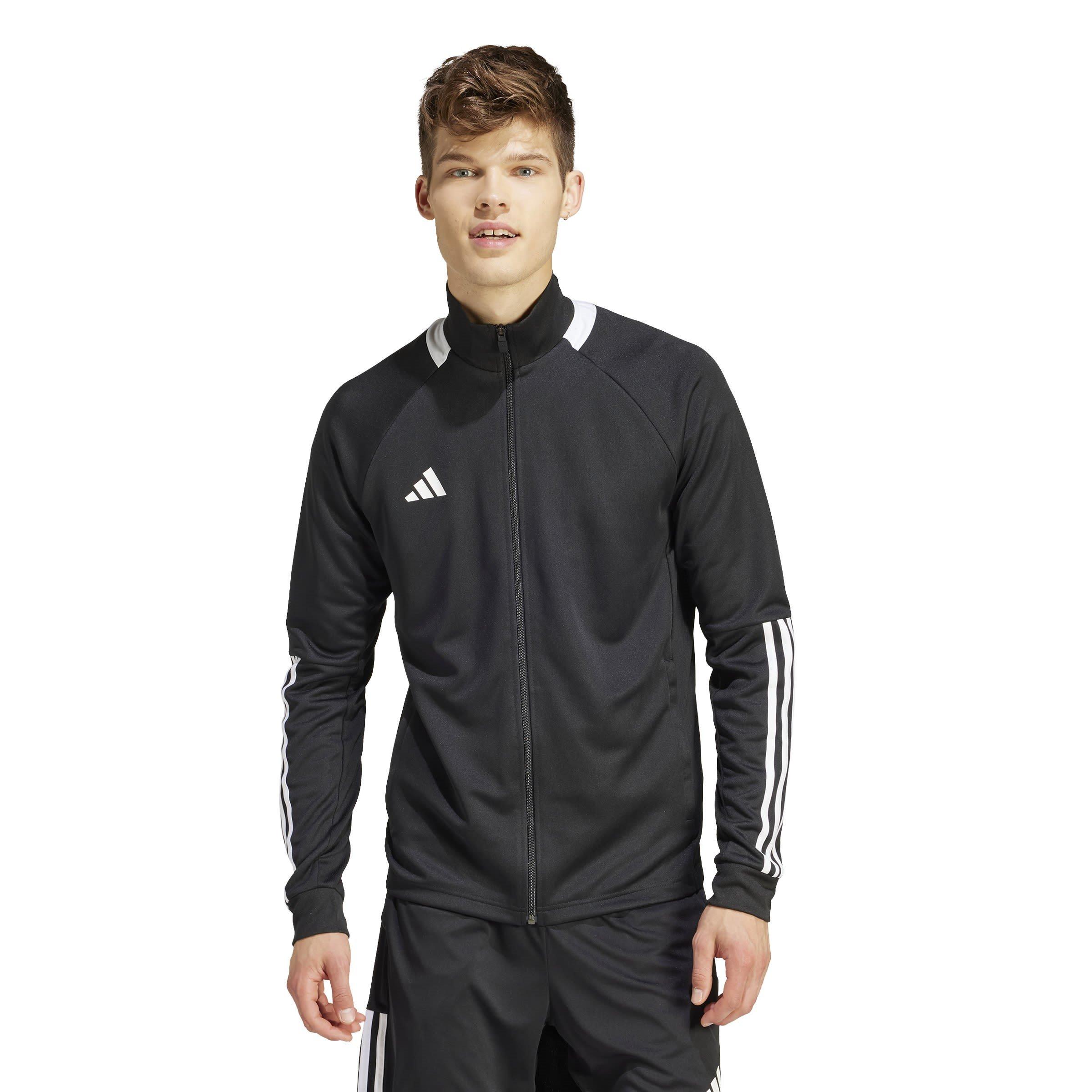 Black/White - adidas - Sereno Aeroready Cut 3 Stripes Mens Slim Track Jacket - 2