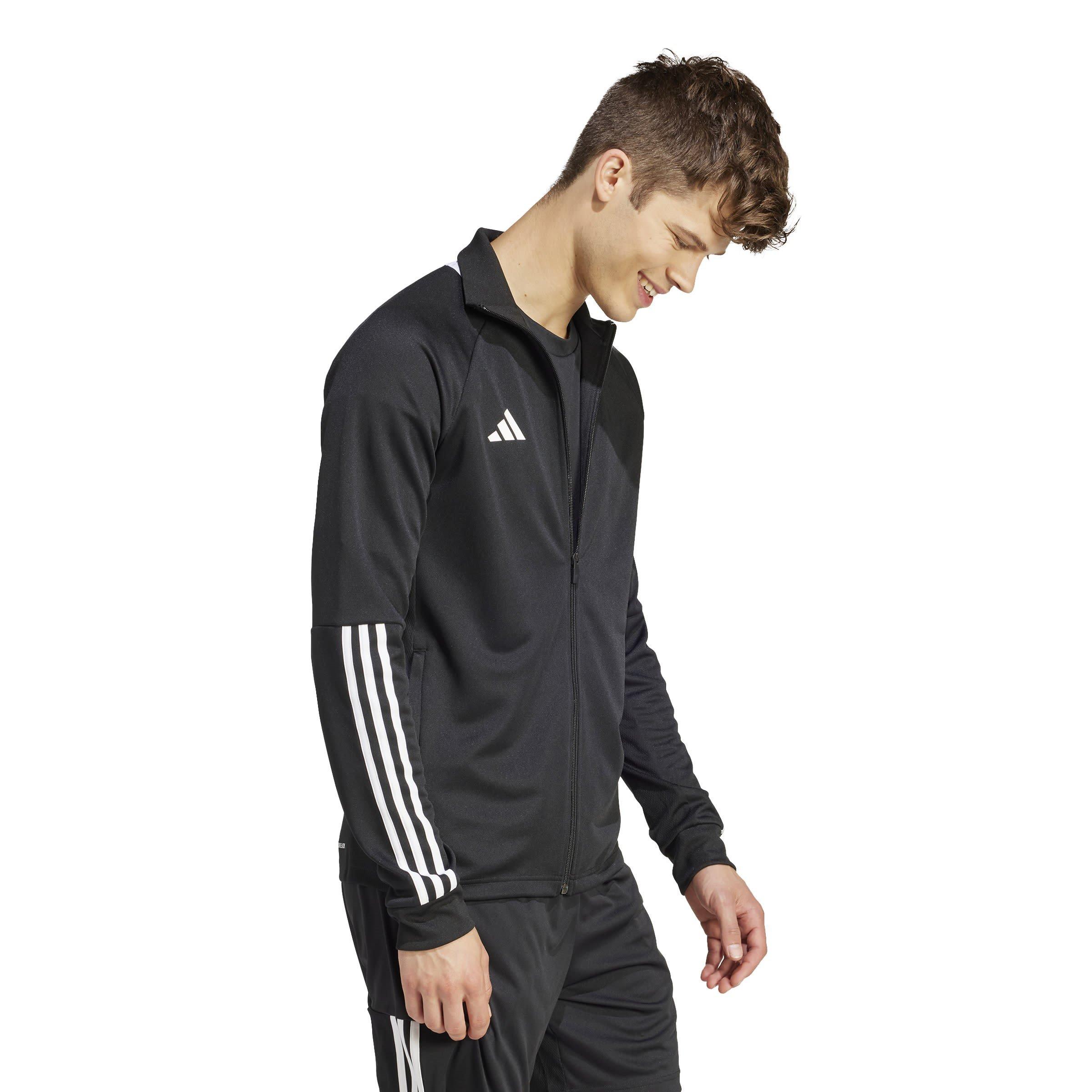 Black/White - adidas - Sereno Aeroready Cut 3 Stripes Mens Slim Track Jacket - 4