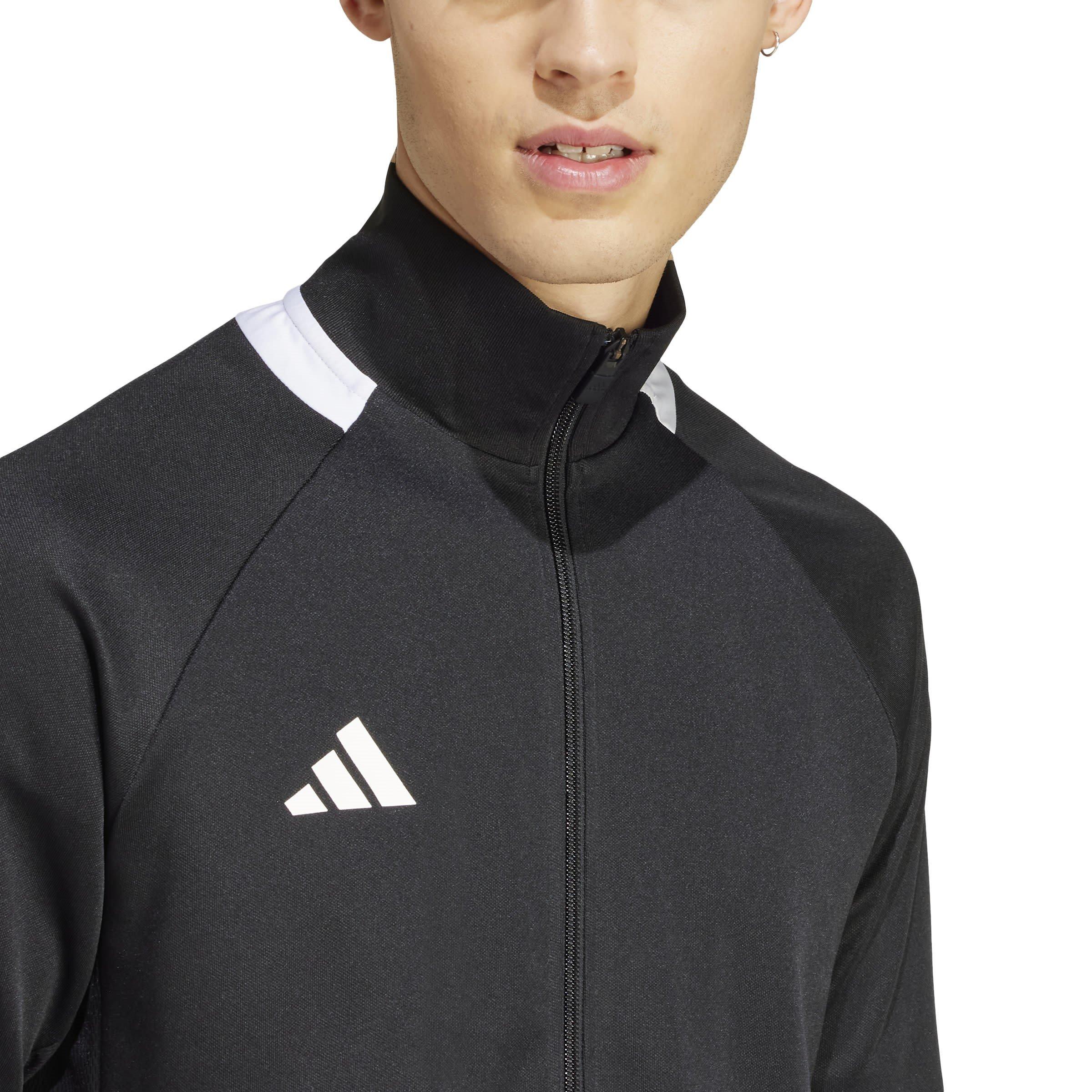 Black/White - adidas - Sereno Aeroready Cut 3 Stripes Mens Slim Track Jacket - 5
