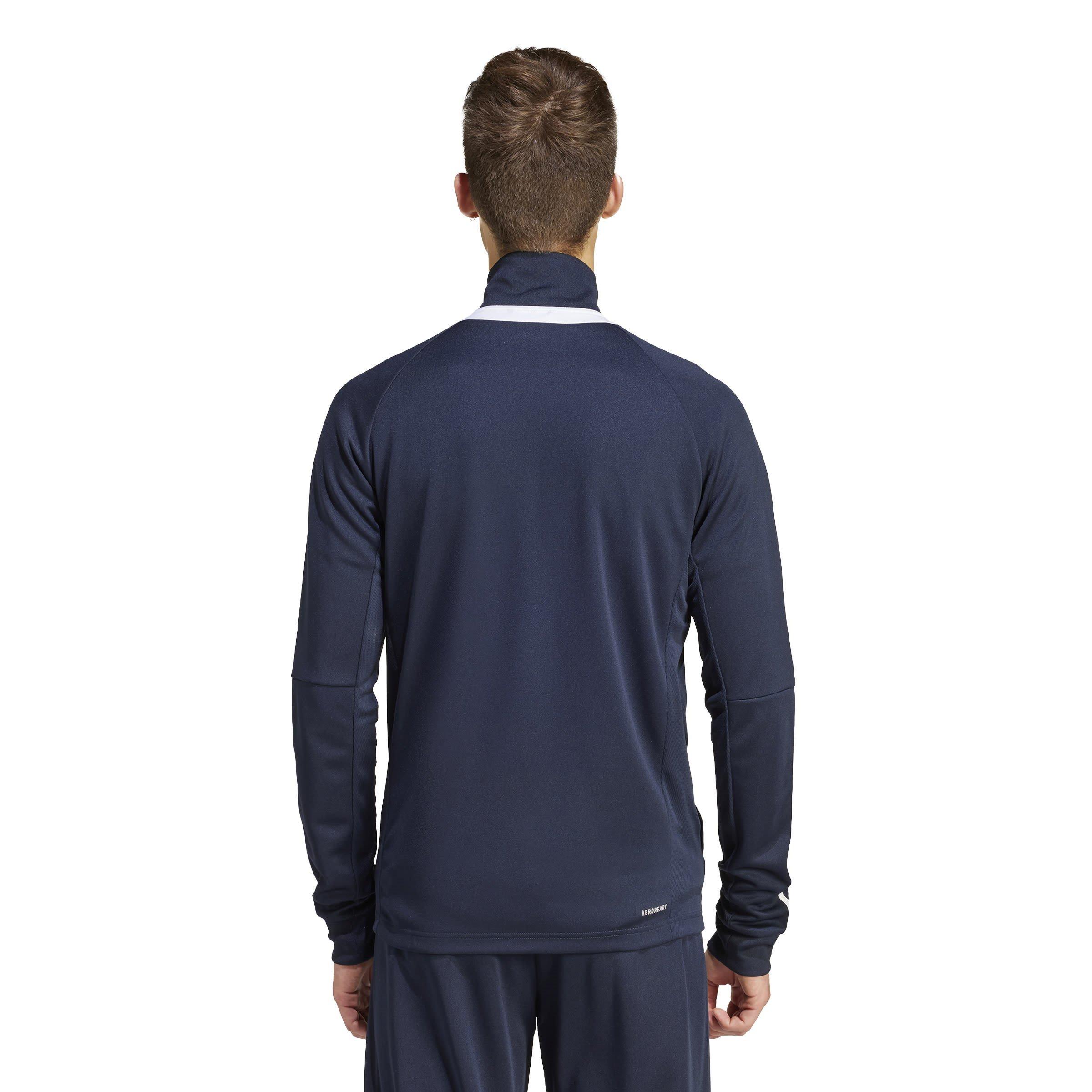 Legend Ink/Wht - adidas - Sereno Aeroready Cut 3 Stripes Mens Slim Track Jacket - 3
