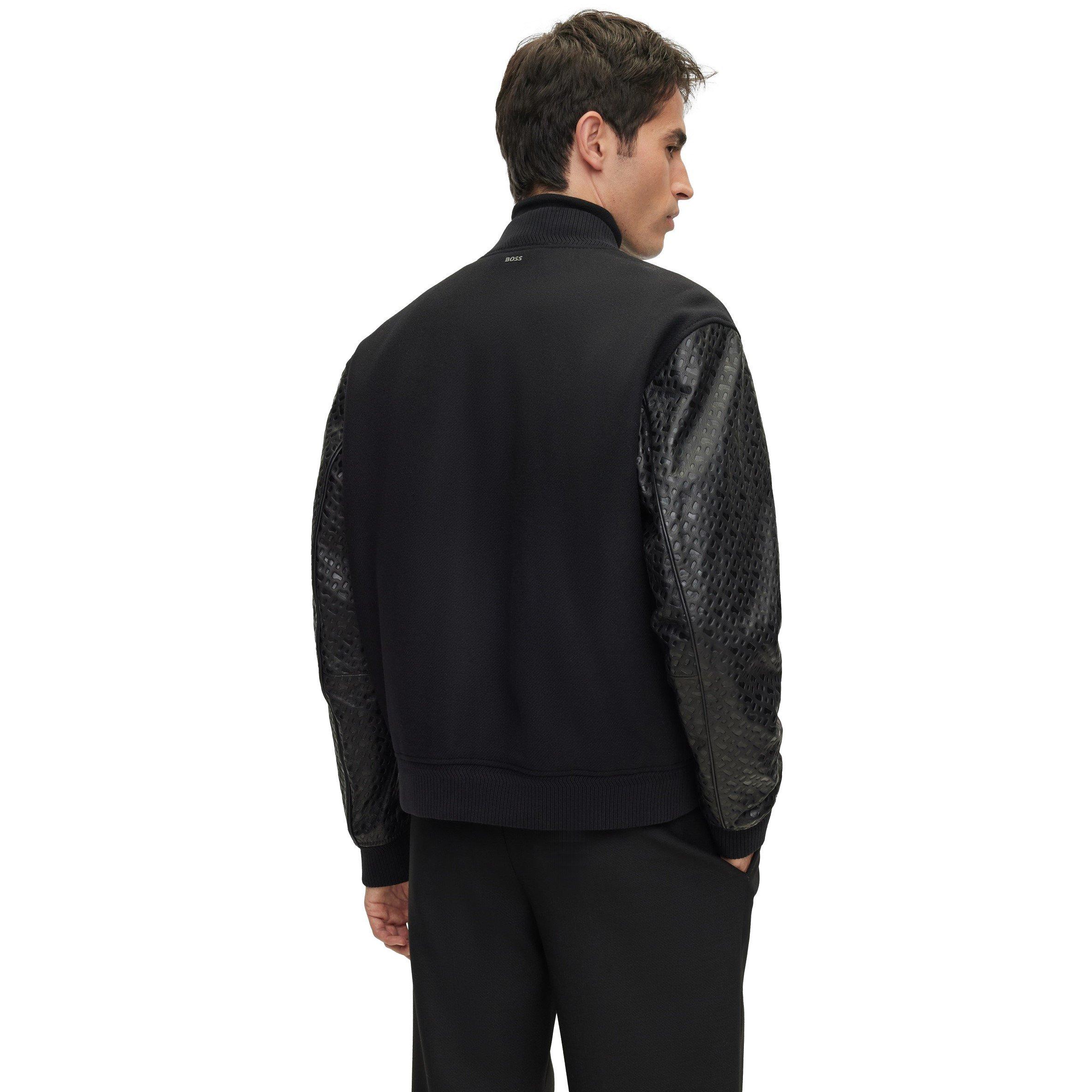 Black - Boss - Men's Motiver1 Aviator Jacket - 2