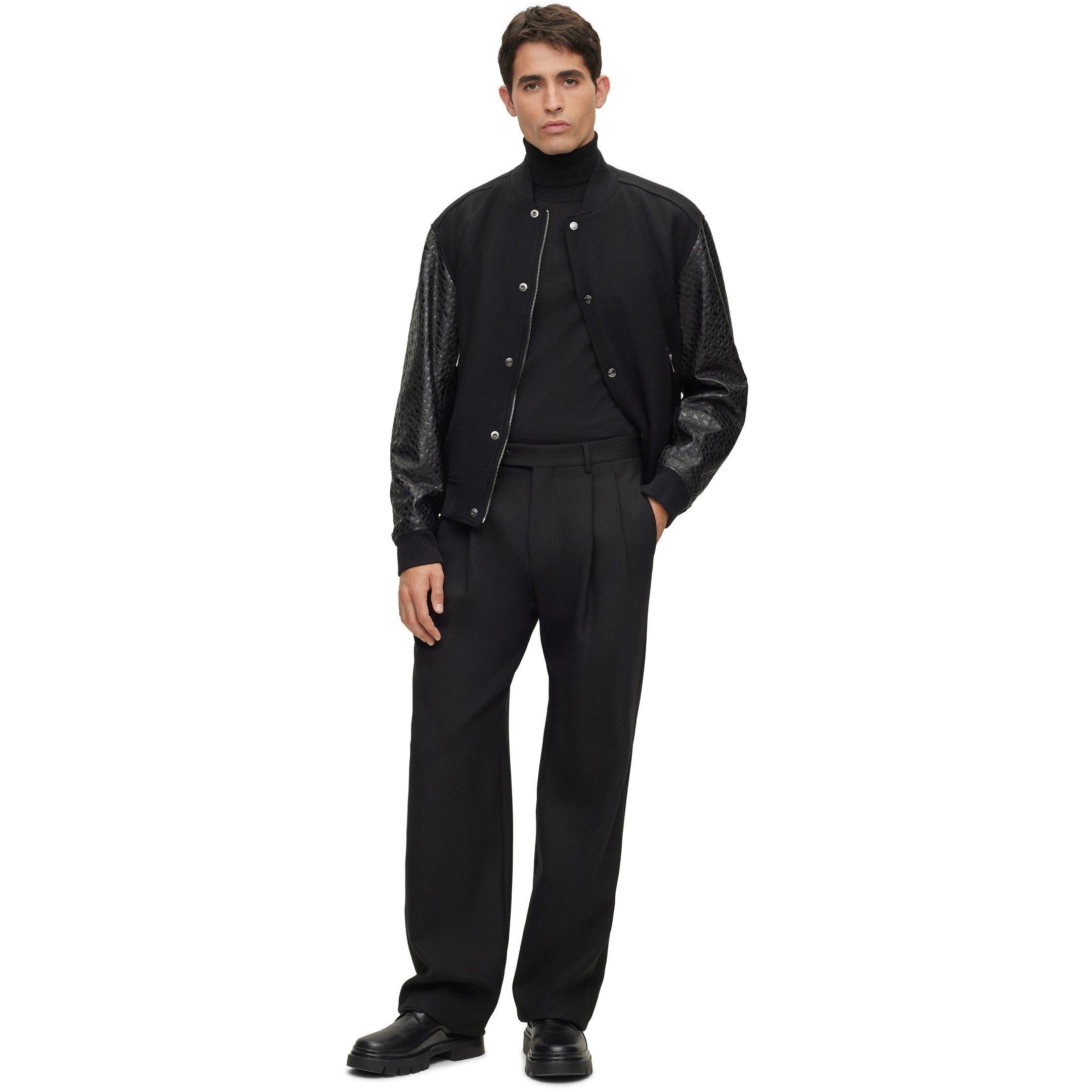 Black - Boss - Men's Motiver1 Aviator Jacket - 3