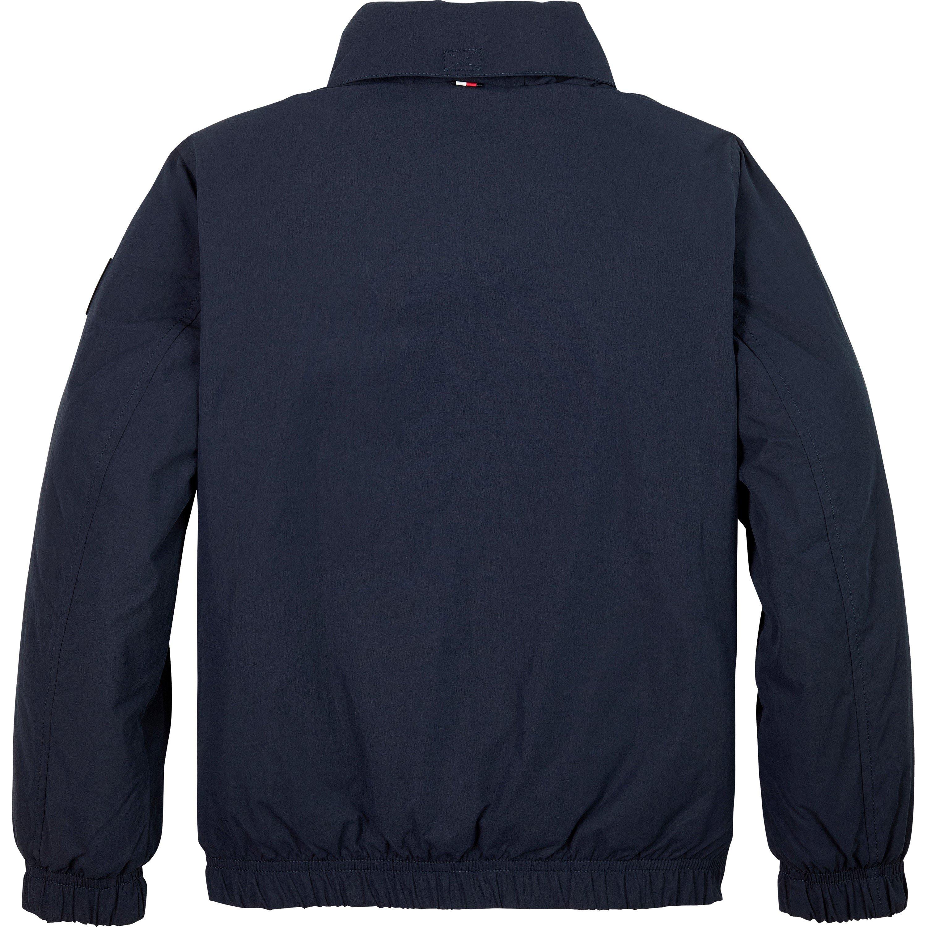 Blu Notte C1G - Tommy Hilfiger - Kids'  Logo Patch Long Sleeve Windbreaker - 3