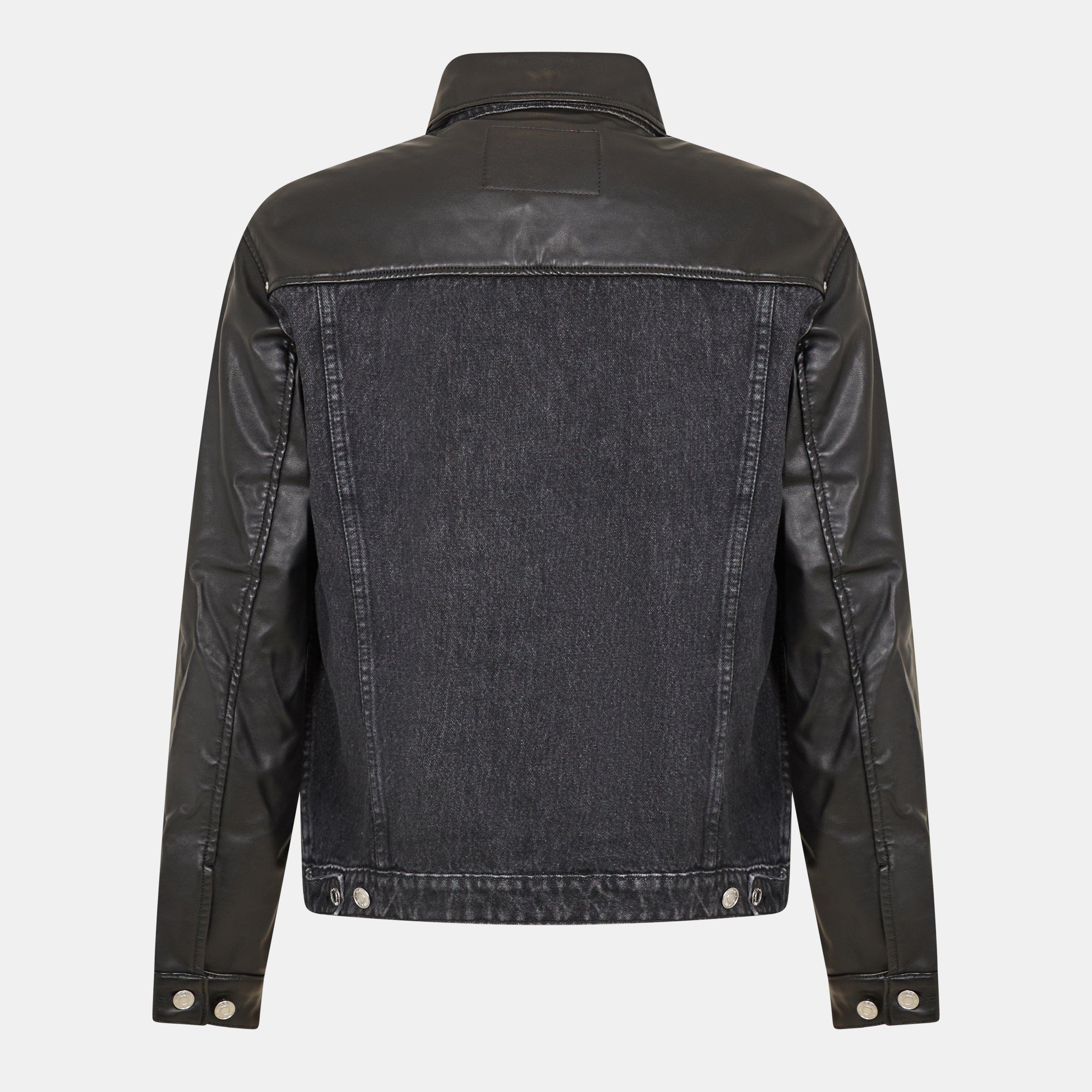 Black - Hugo - Men's Jean Denim Jacket - 2