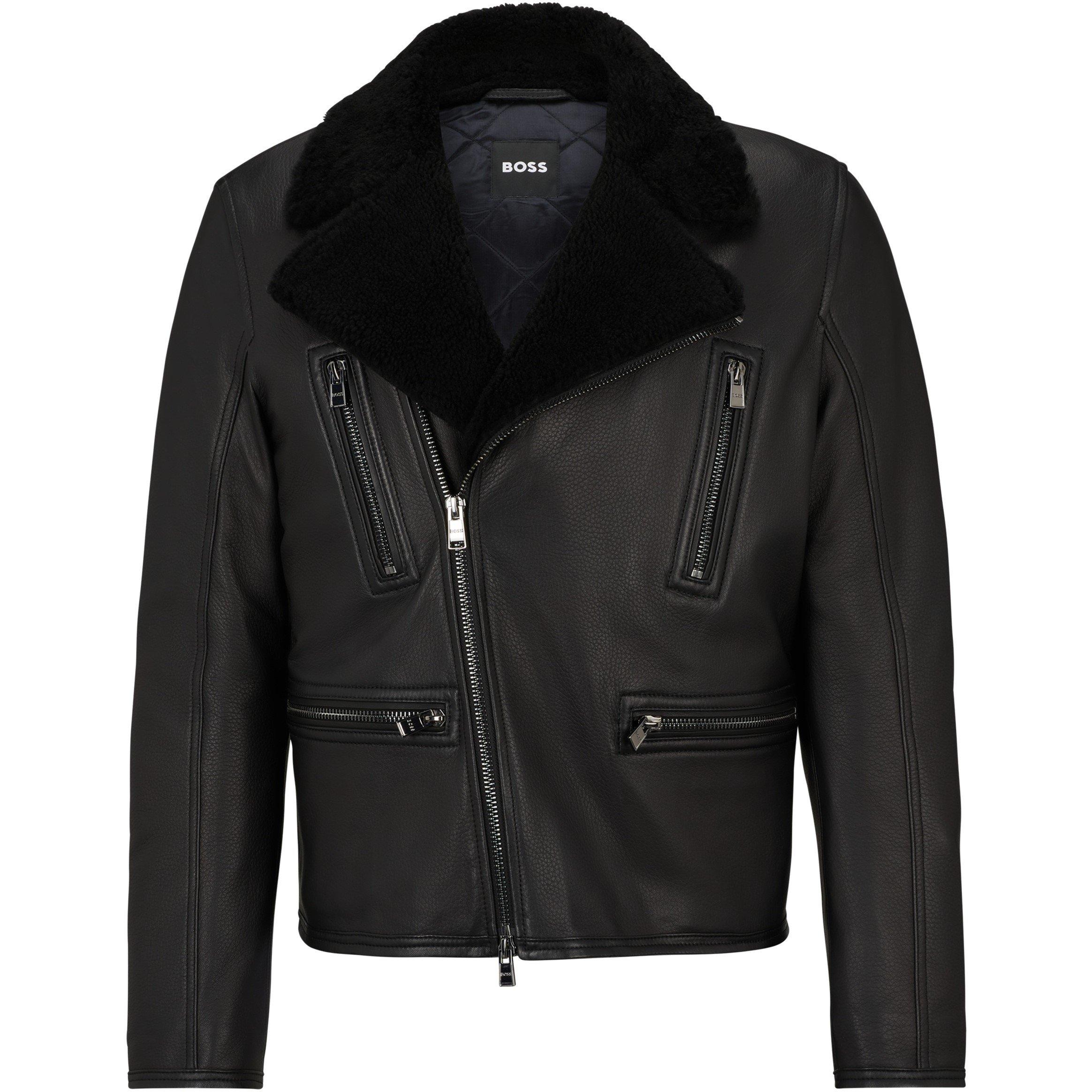 Black - Boss - Men's Marzono Tailored Aviator Jacket - 4