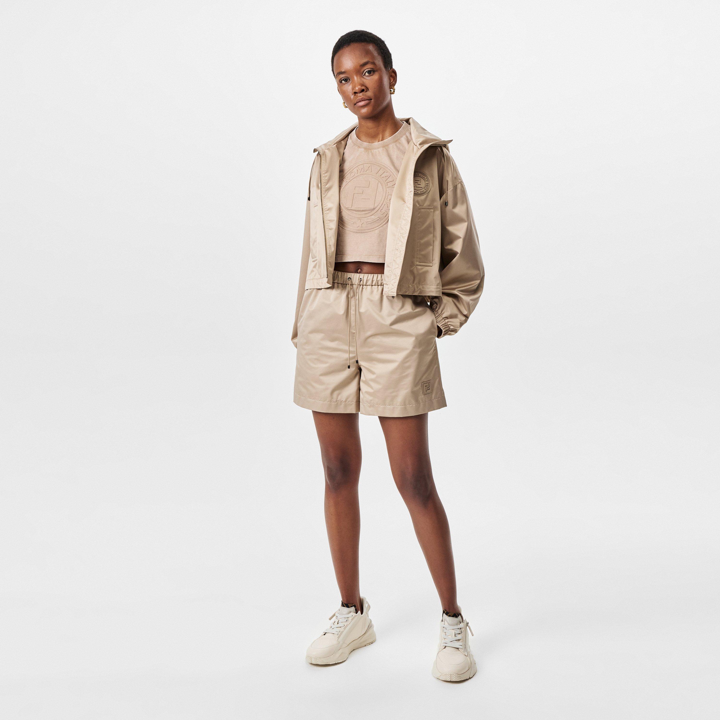 Toffee - Fendi - Women's Silky Hooded Long Sleeve Hybrid Jacket - 6