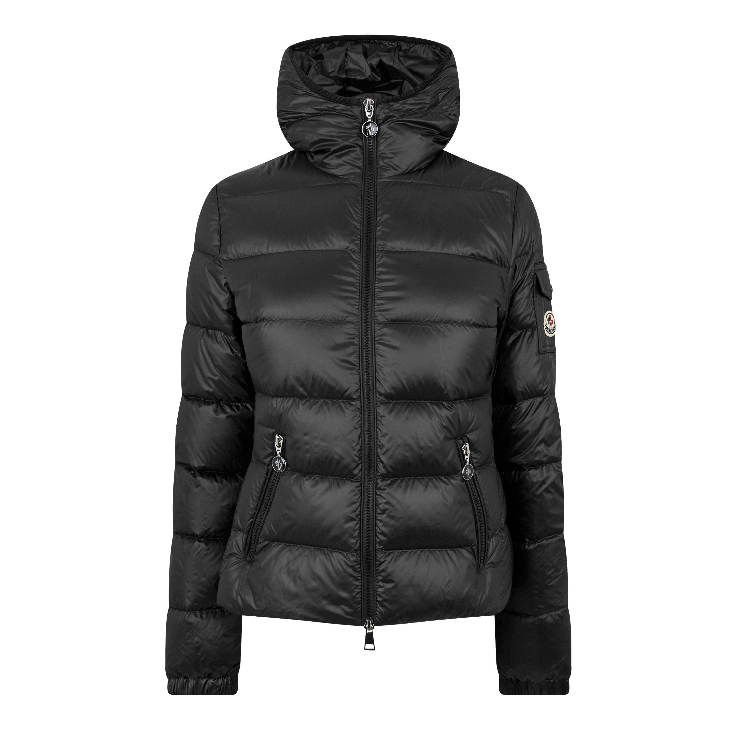 Black 999 - Moncler - Women's Gles Hooded 90/10 Goose Down Short Puffer Jacket - 5