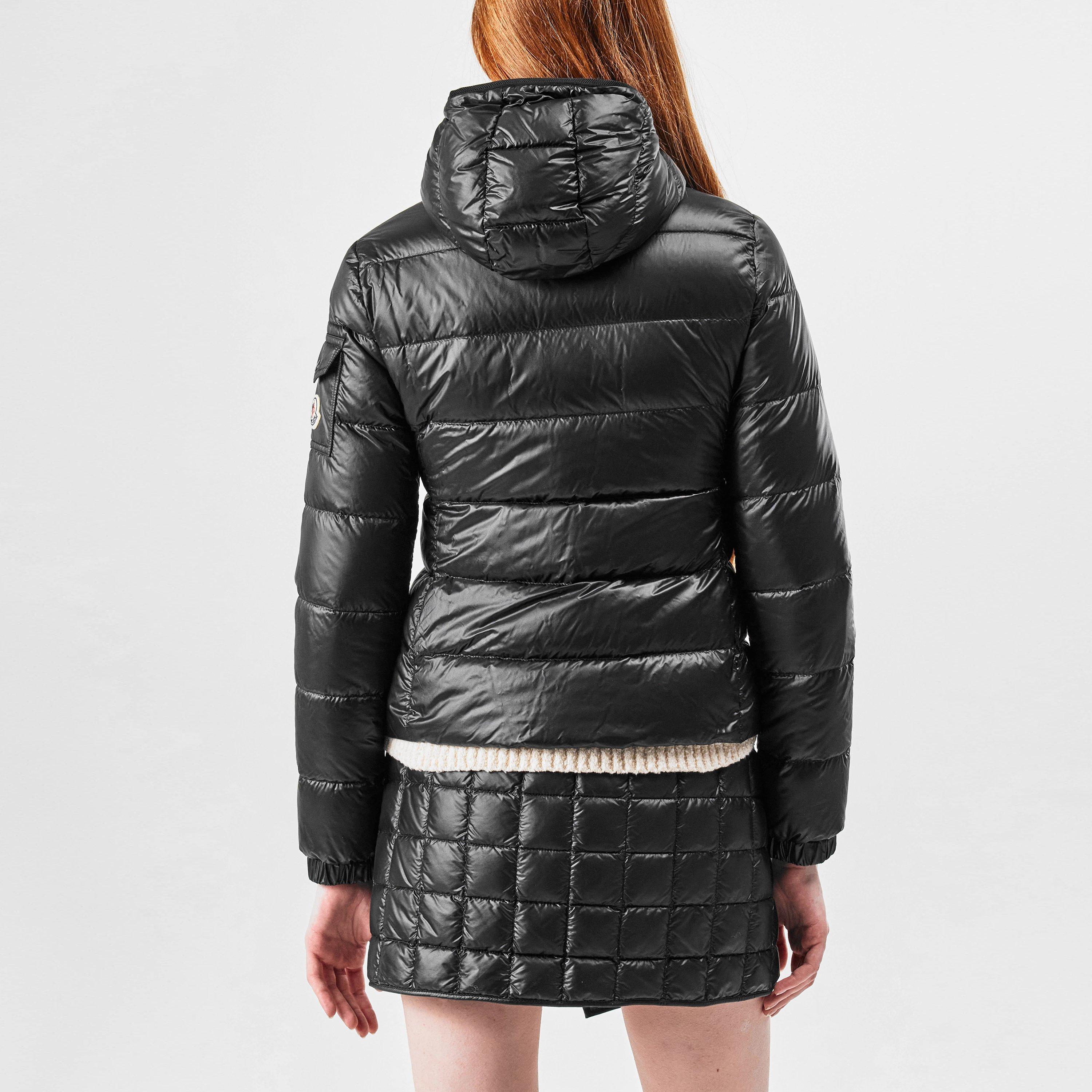 Black 999 - Moncler - Women's Gles Hooded 90/10 Goose Down Short Puffer Jacket - 3