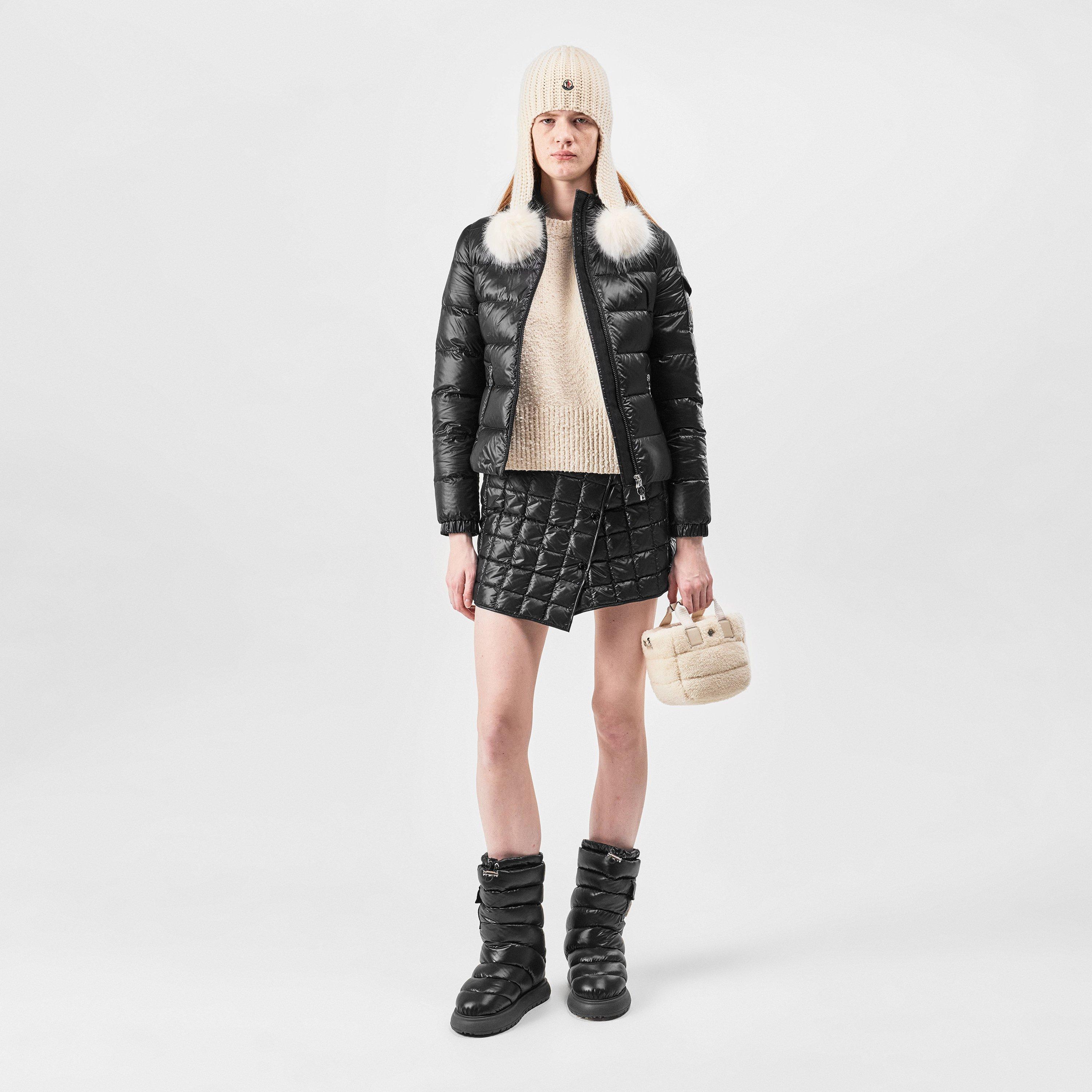 Black 999 - Moncler - Women's Gles Hooded 90/10 Goose Down Short Puffer Jacket - 4