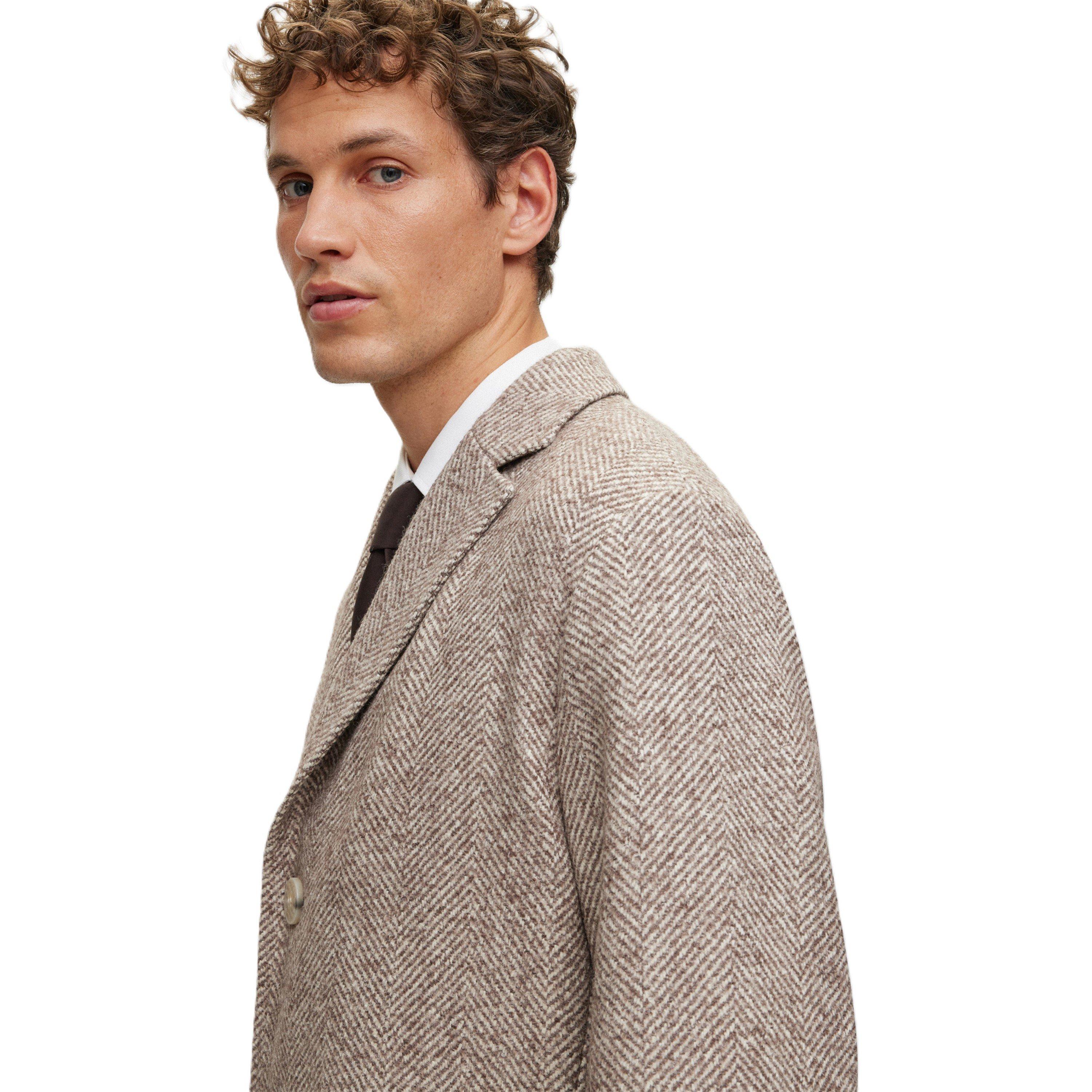 Brown - Boss - Men's L Henk Bomber Jacket - 4