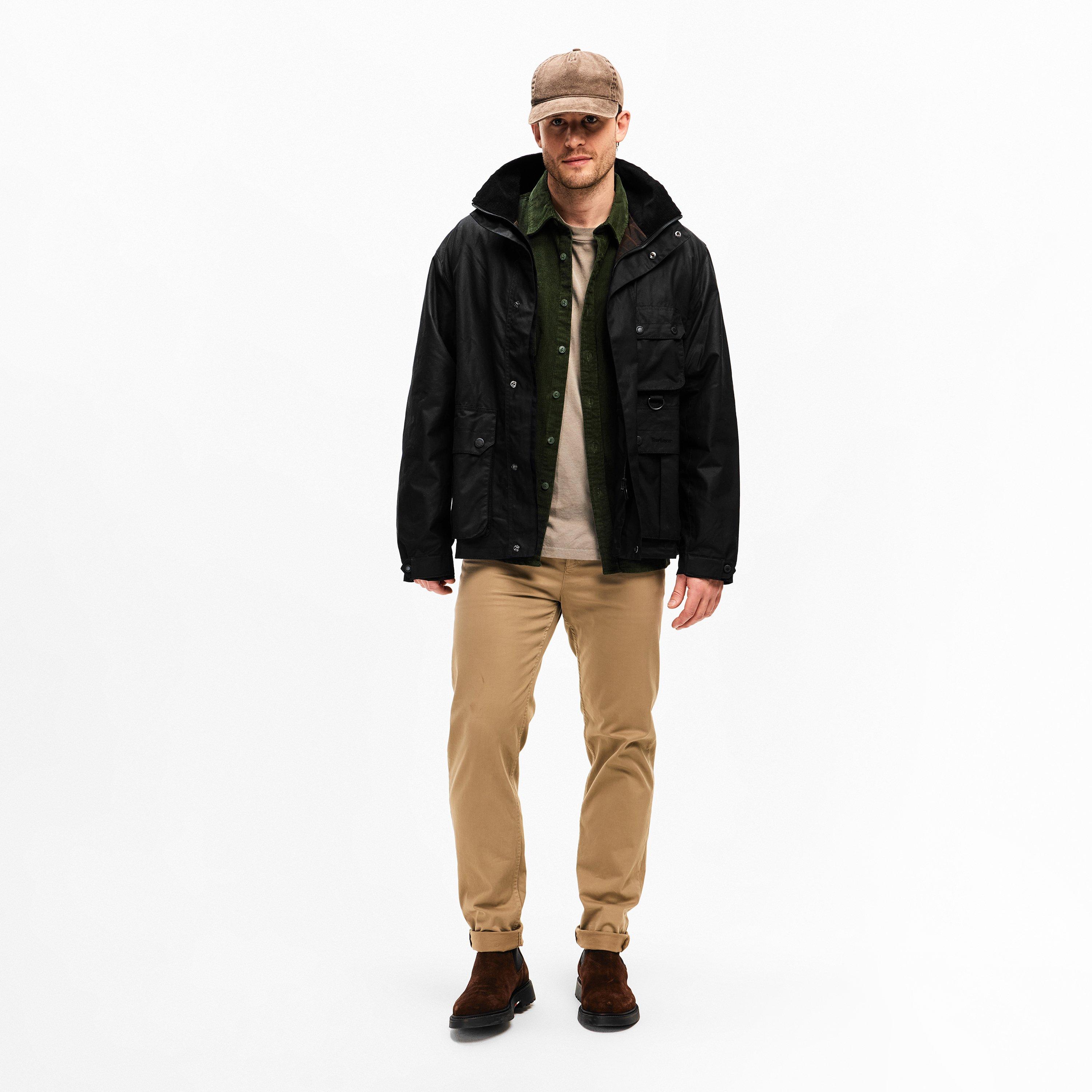 Black - Barbour - Men's RE Util Bedale Re-Engineered Waxed Jacket - 5