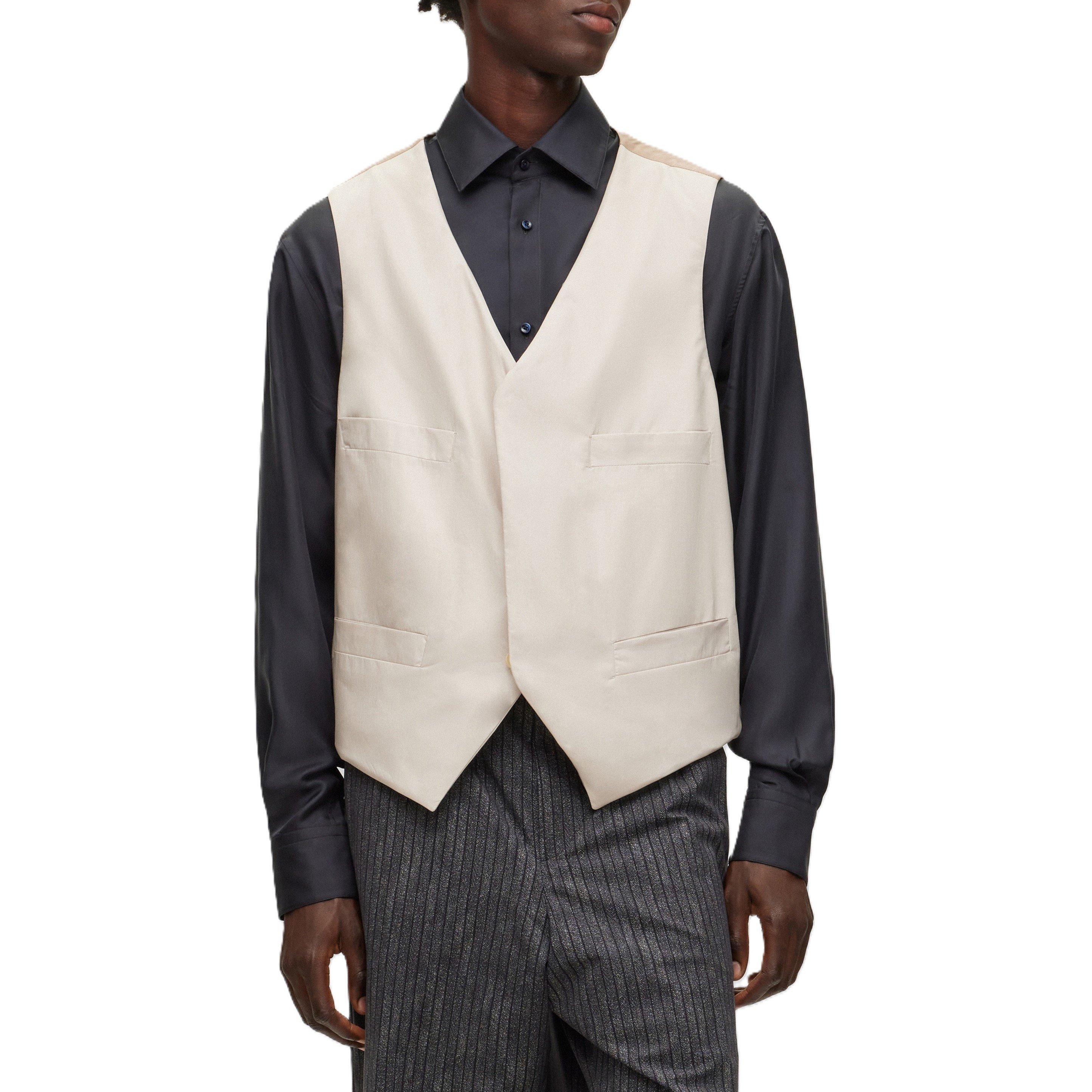 Light/Grey - Boss - Men's Duran Pad Overshirt - 3