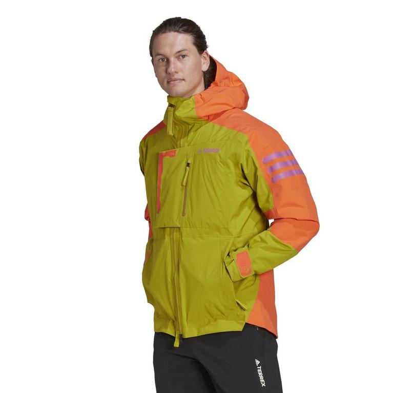 Pouls Olive - adidas - Terrex Xploric RAIN.RDY Hiking Jacket Mens - 2