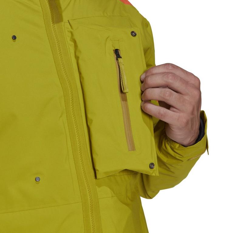 Pouls Olive - adidas - Terrex Xploric RAIN.RDY Hiking Jacket Mens - 6