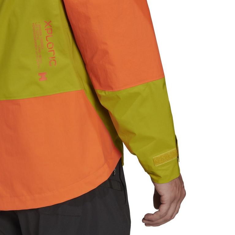 Pouls Olive - adidas - Terrex Xploric RAIN.RDY Hiking Jacket Mens - 7