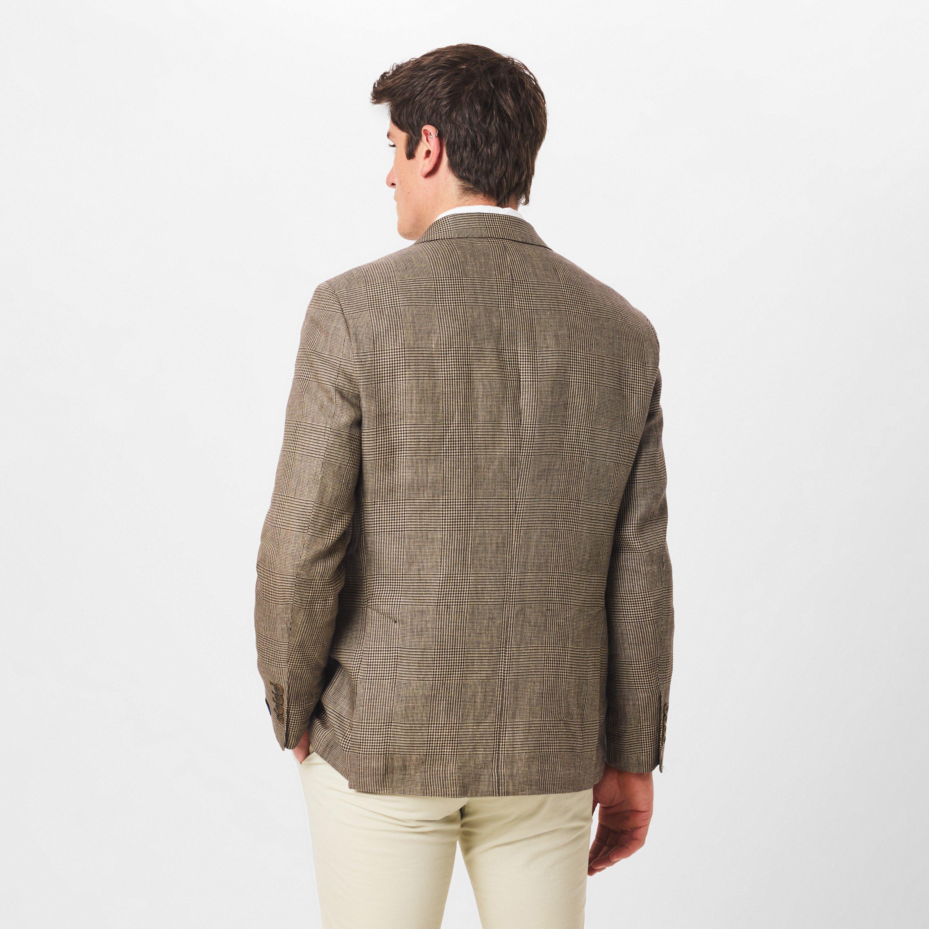 Tan/Brown - Polo Ralph Lauren - Men's  Glenplaid Blazer - 4