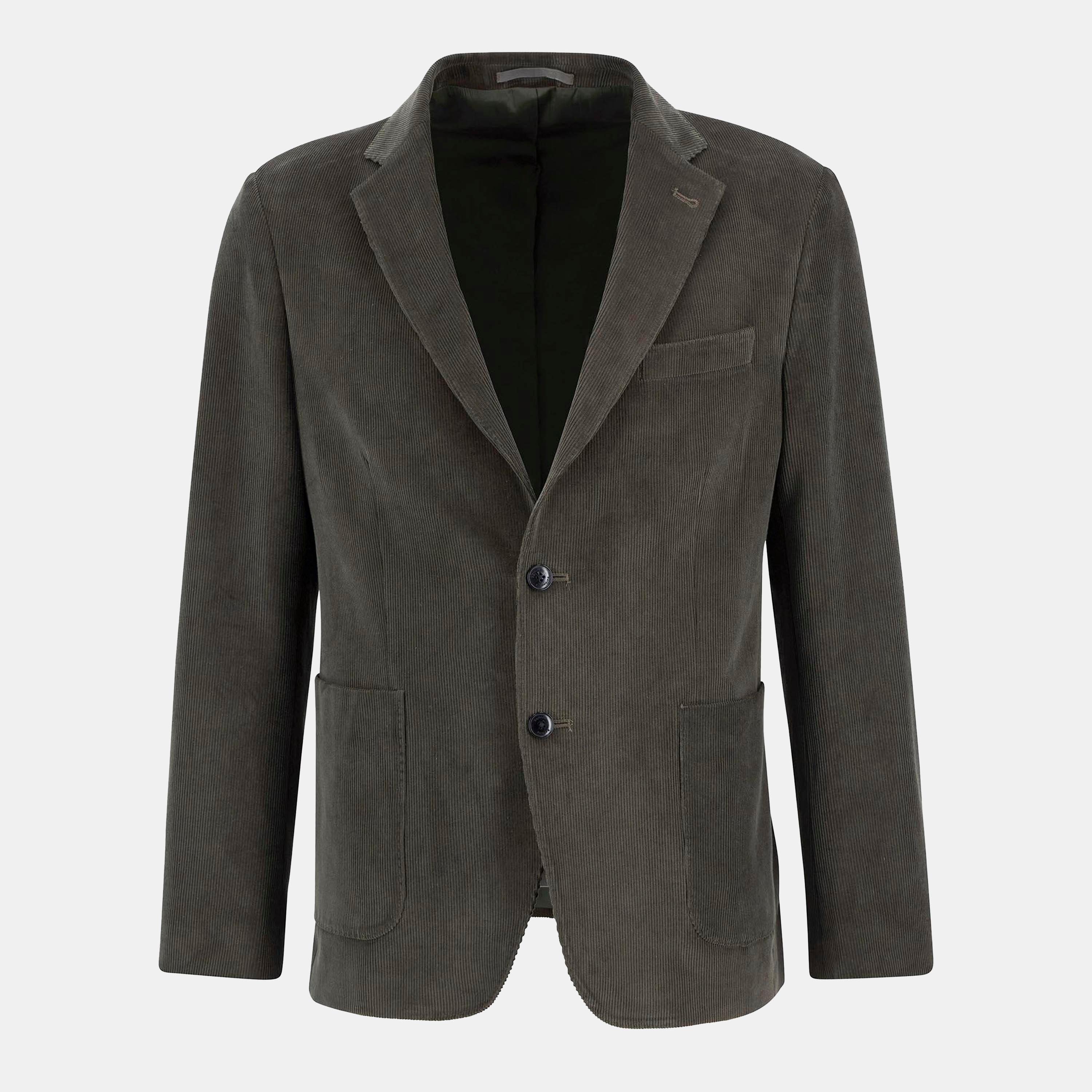 Barbour Men's Wallington Corduroy Long Sleeve Blazer - Olive Ol51 - L