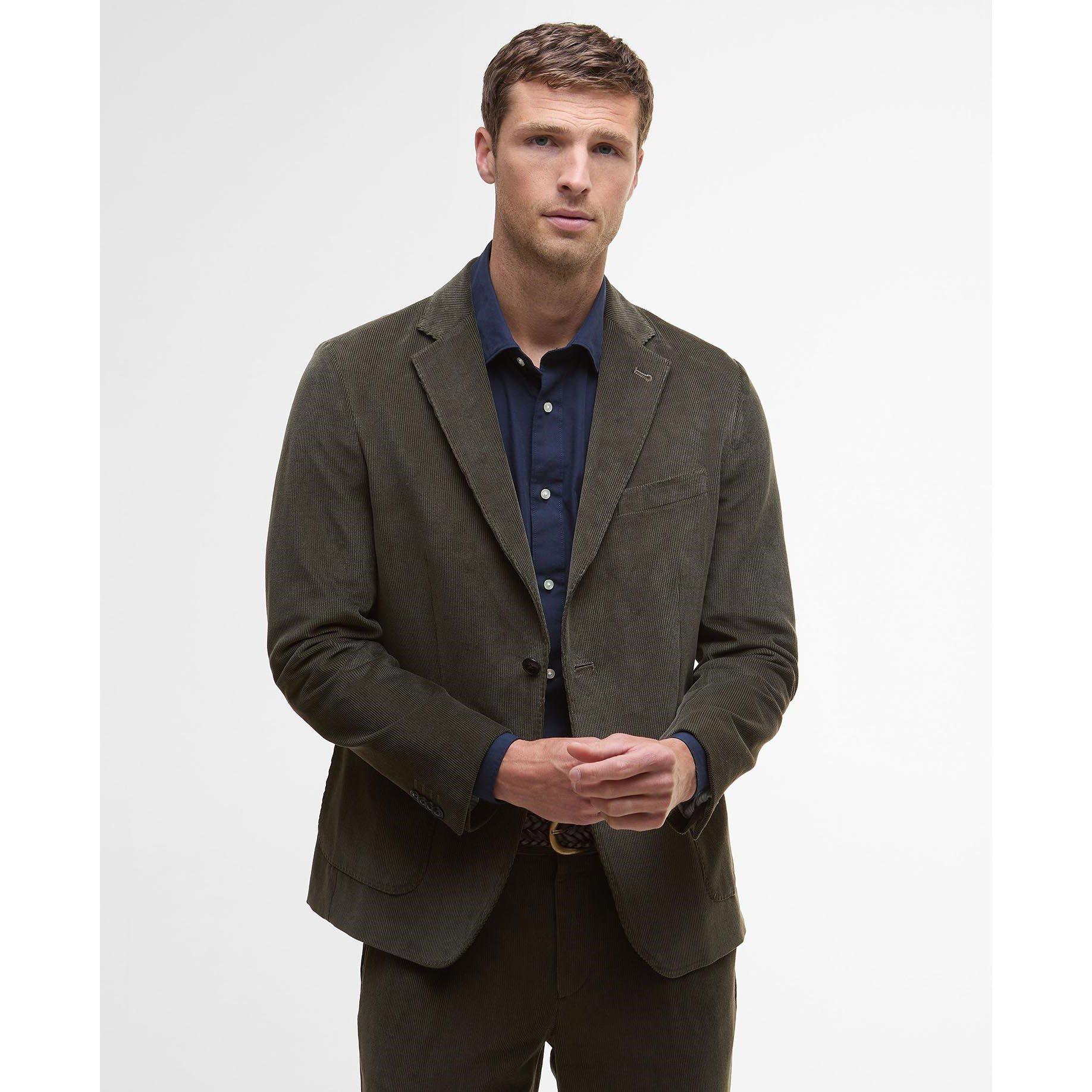 Olive OL51 - Barbour - Men's Wallington Corduroy Long Sleeve Blazer - 2
