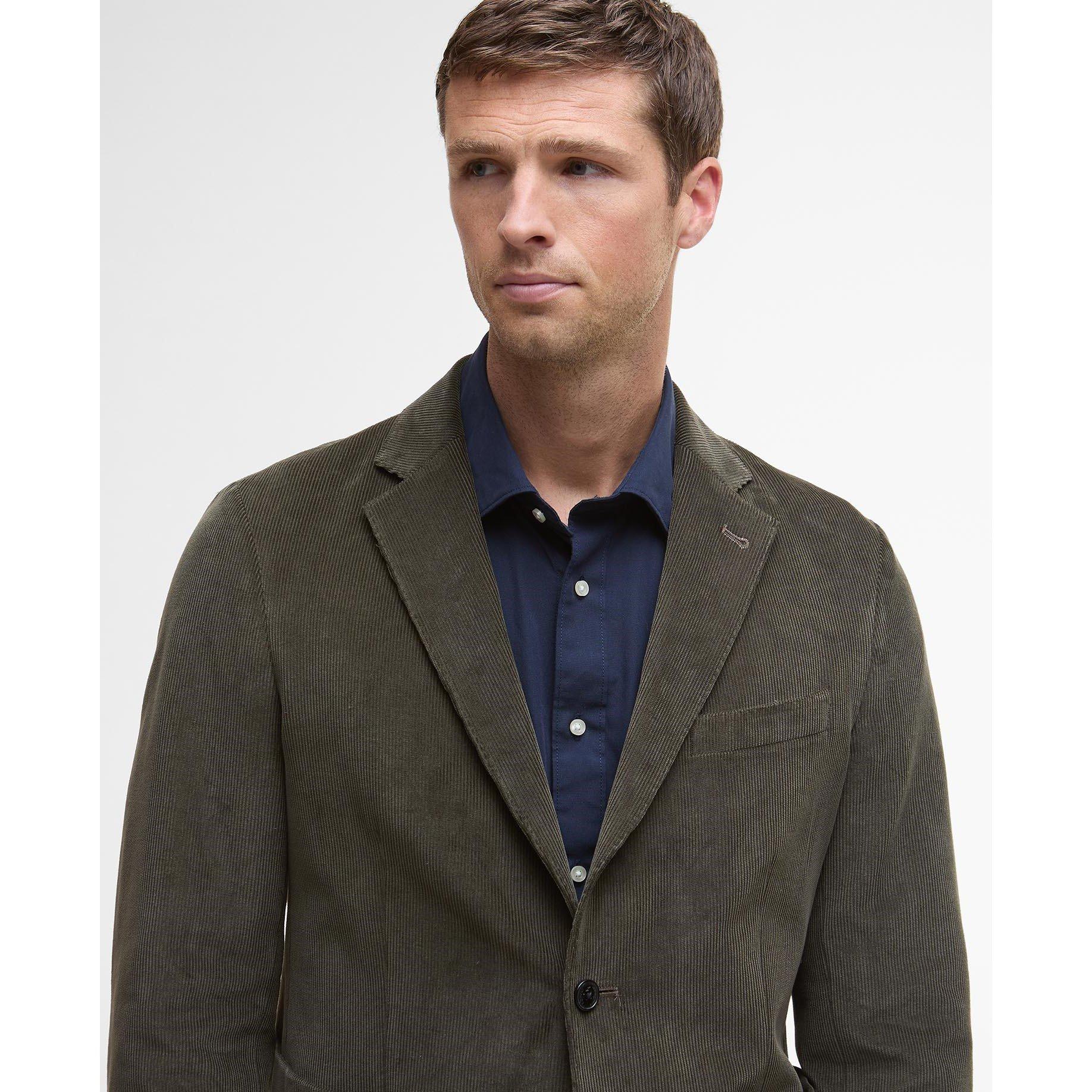 Olive OL51 - Barbour - Men's Wallington Corduroy Long Sleeve Blazer - 4
