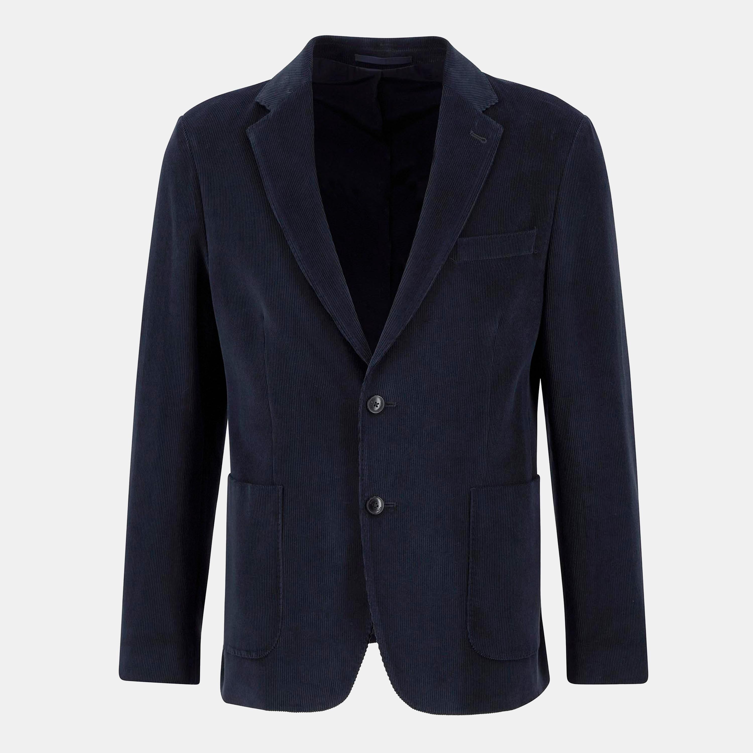 Barbour Men's Wallington Corduroy Long Sleeve Blazer - Navy Ny91 - M