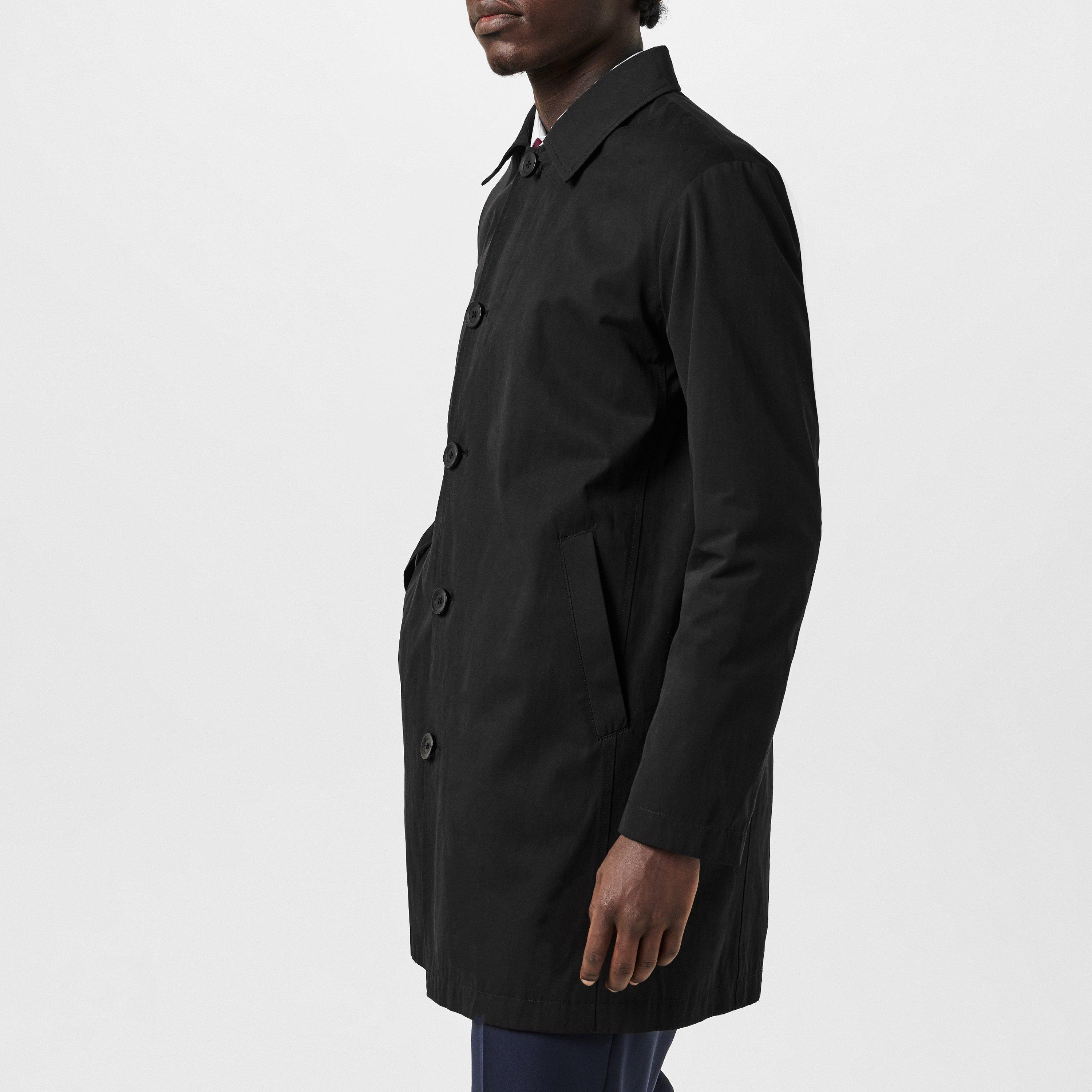 Black - Twisted Tailor - Men's Tennyson Mac Water Resistant Mid-Length Formal Coat - 2