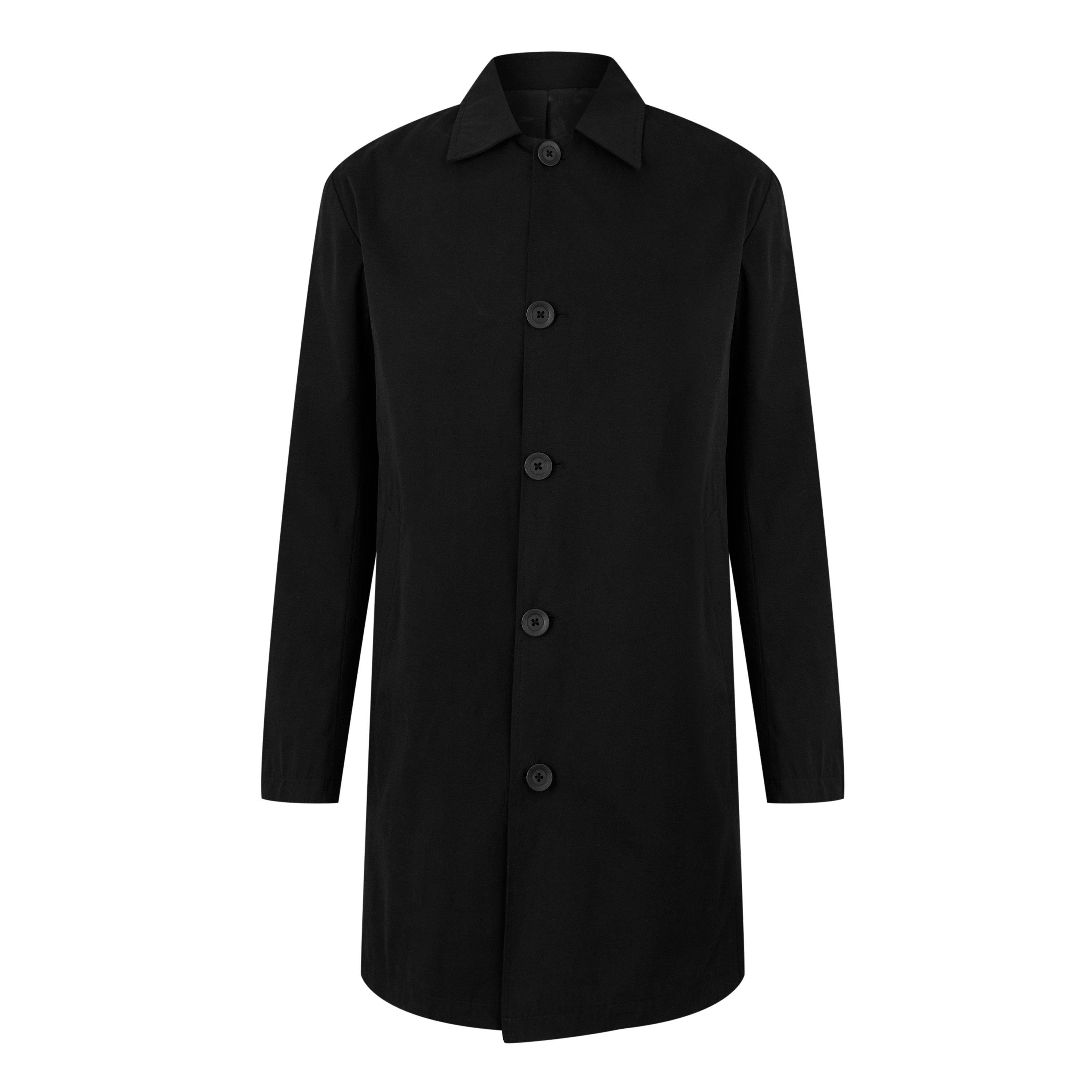 Black - Twisted Tailor - Men's Tennyson Mac Water Resistant Mid-Length Formal Coat - 7