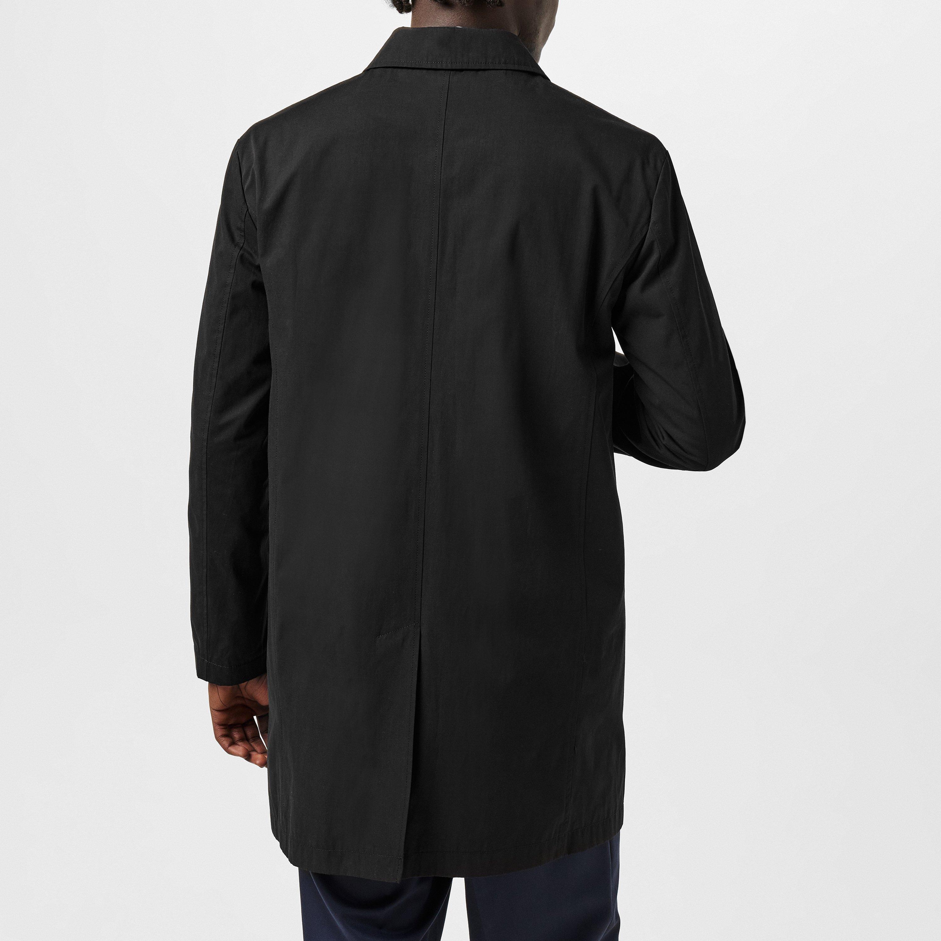 Black - Twisted Tailor - Men's Tennyson Mac Water Resistant Mid-Length Formal Coat - 3