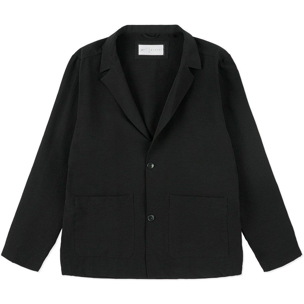 Black 001 - Prevu - Men's Fairfax Seersucker Cotton Blazer - 1
