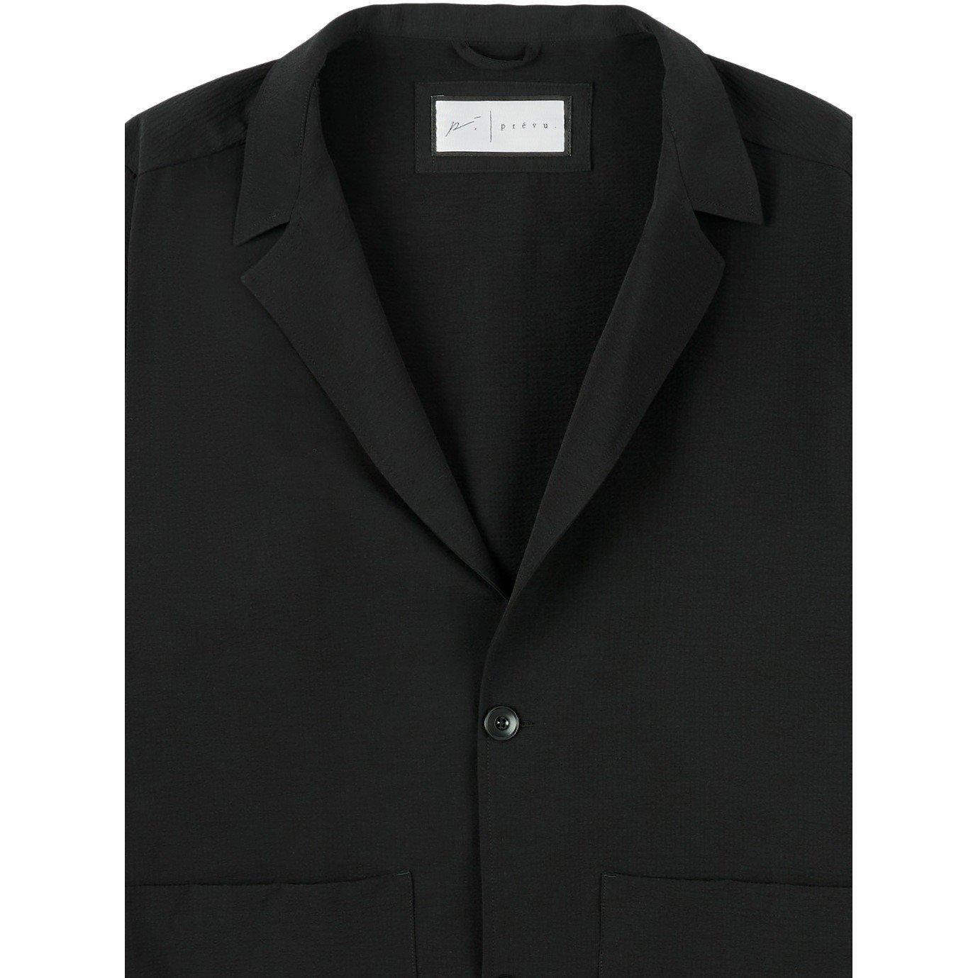 Black 001 - Prevu - Men's Fairfax Seersucker Cotton Blazer - 3