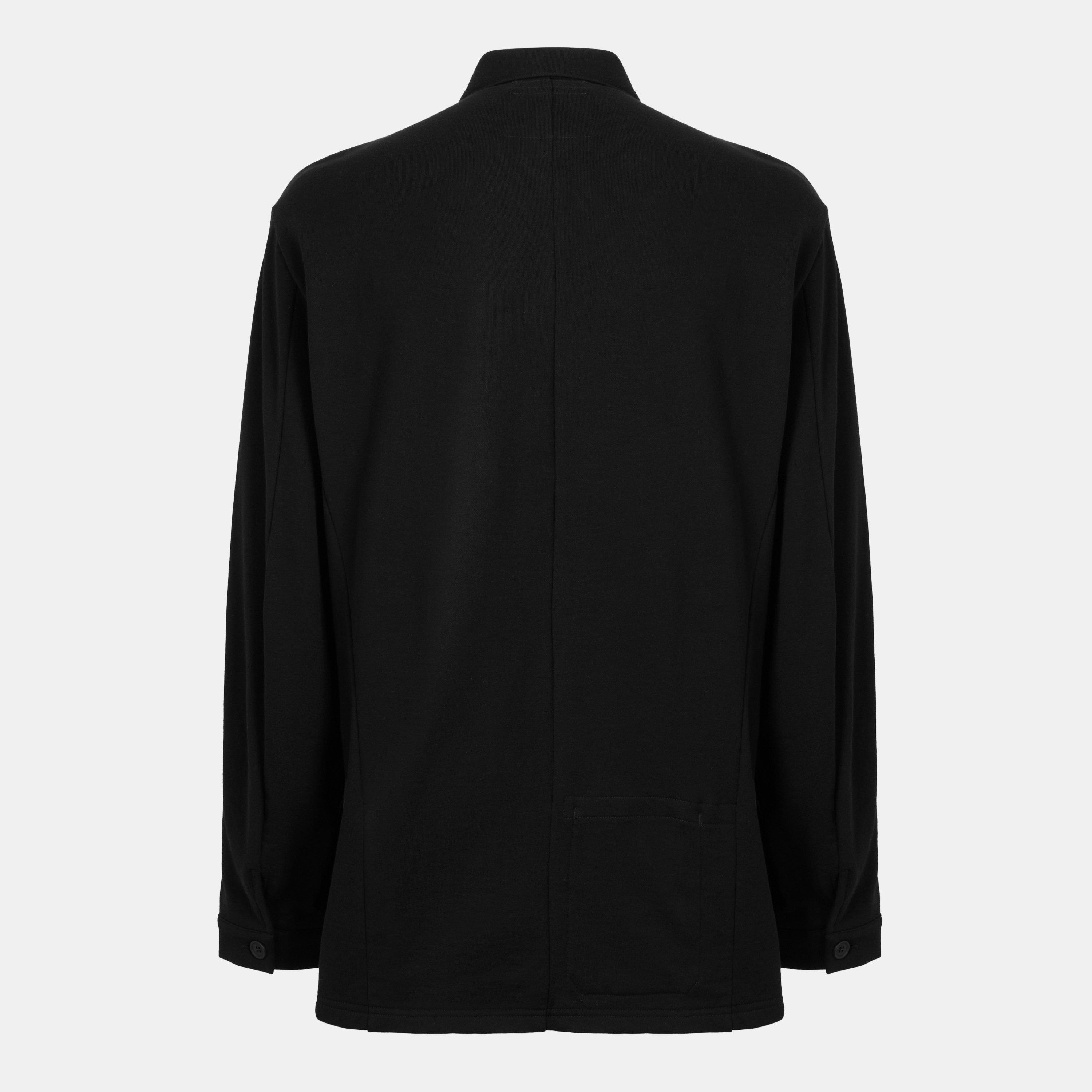 Black - Yohji Yamamoto - Men's Asymmetrical Structured Blazer - 2
