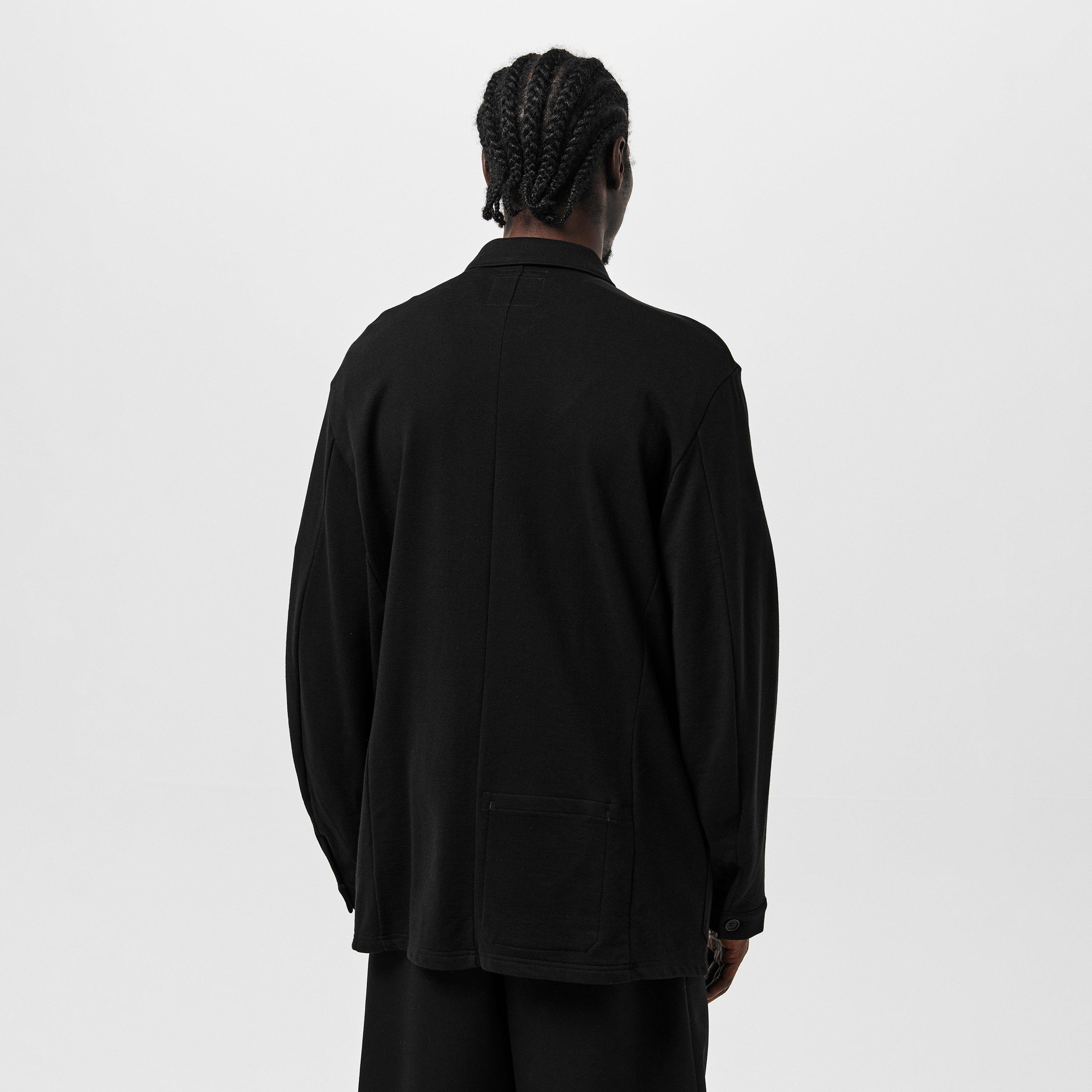 Black - Yohji Yamamoto - Men's Asymmetrical Structured Blazer - 4