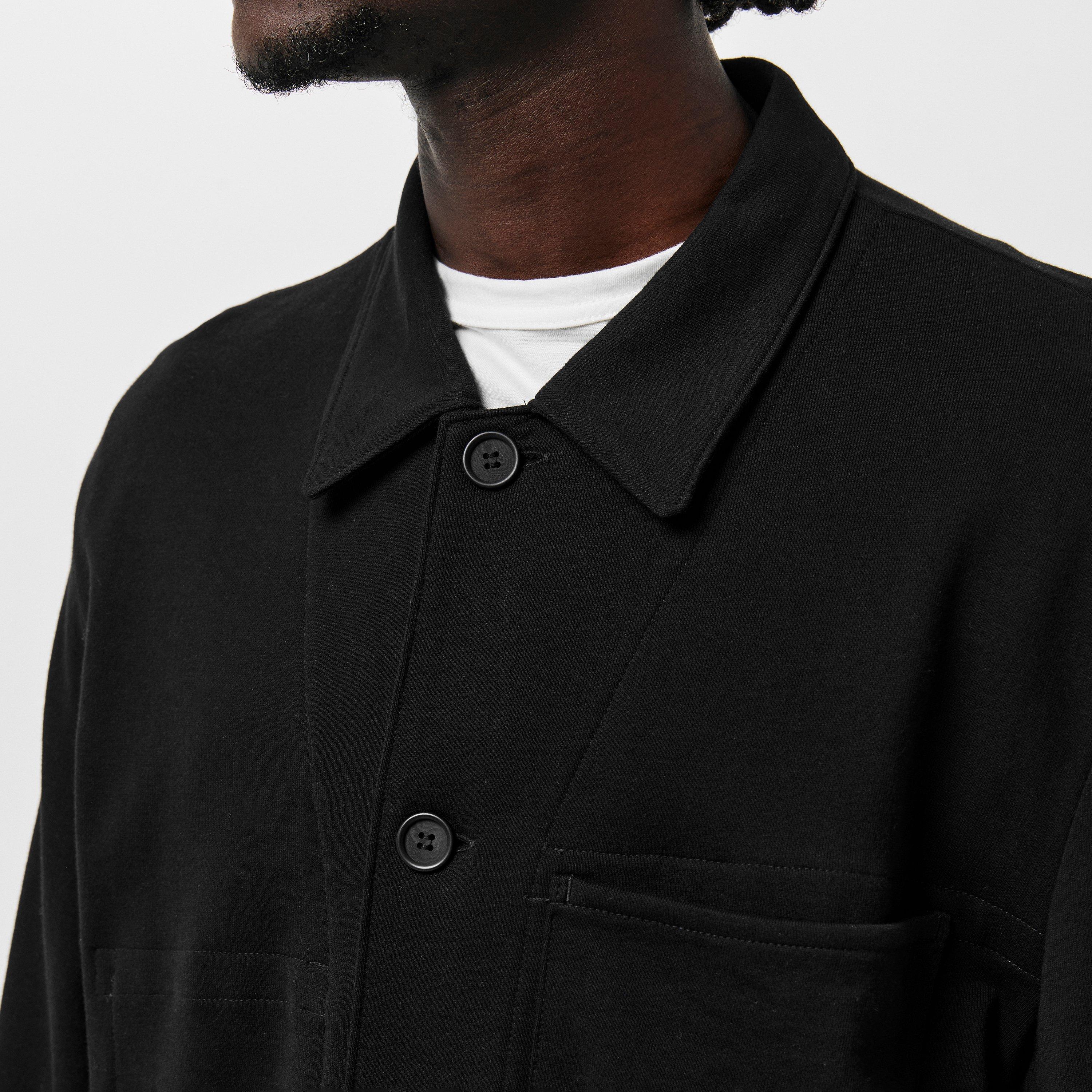 Black - Yohji Yamamoto - Men's Asymmetrical Structured Blazer - 5