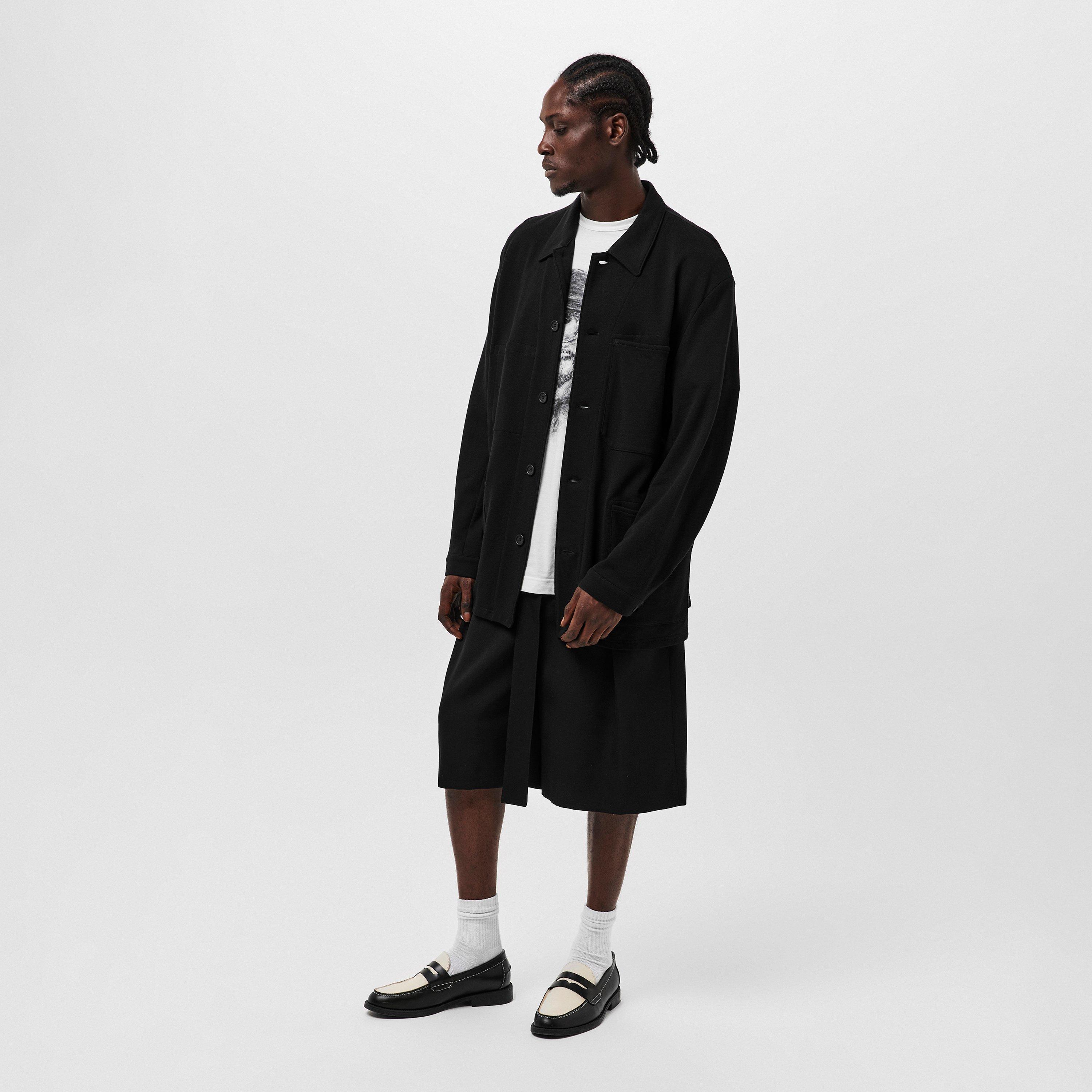 Black - Yohji Yamamoto - Men's Asymmetrical Structured Blazer - 6