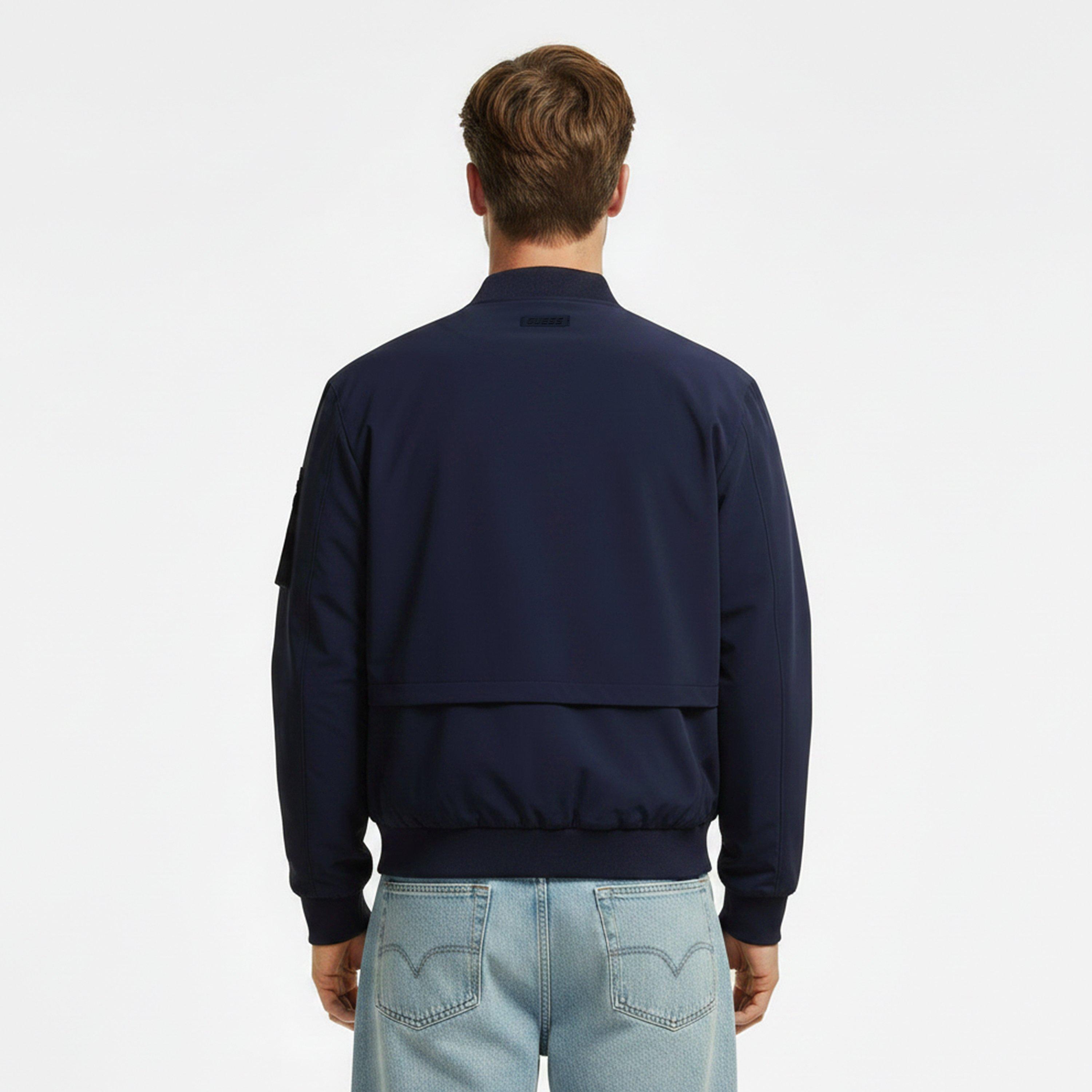 Smart Blue - Guess - Men's Achille Bomber Jacket - 4