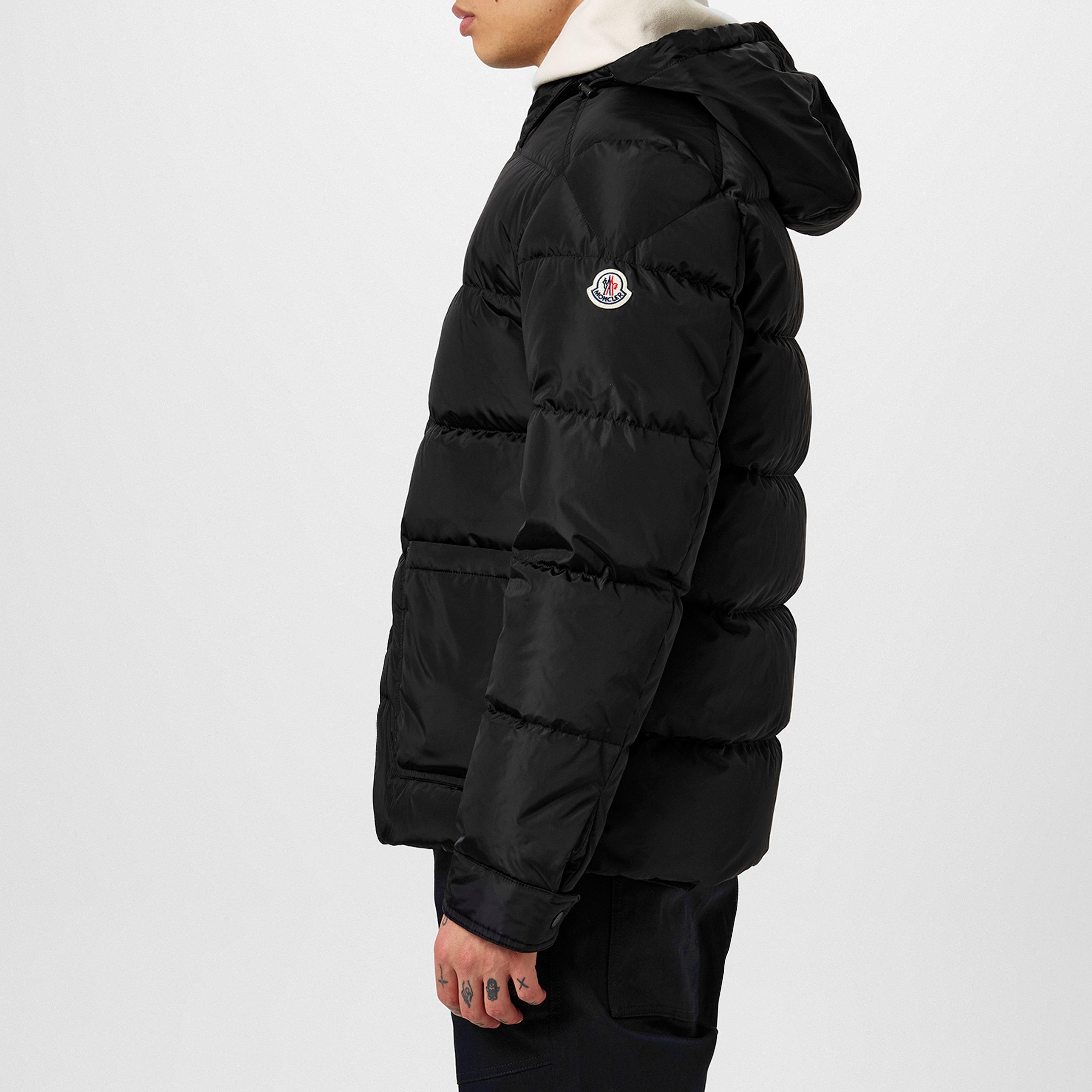 Black 999 - Moncler - Men's Ciareido Down Long Sleeve Detachable Hood Overshirt - 2