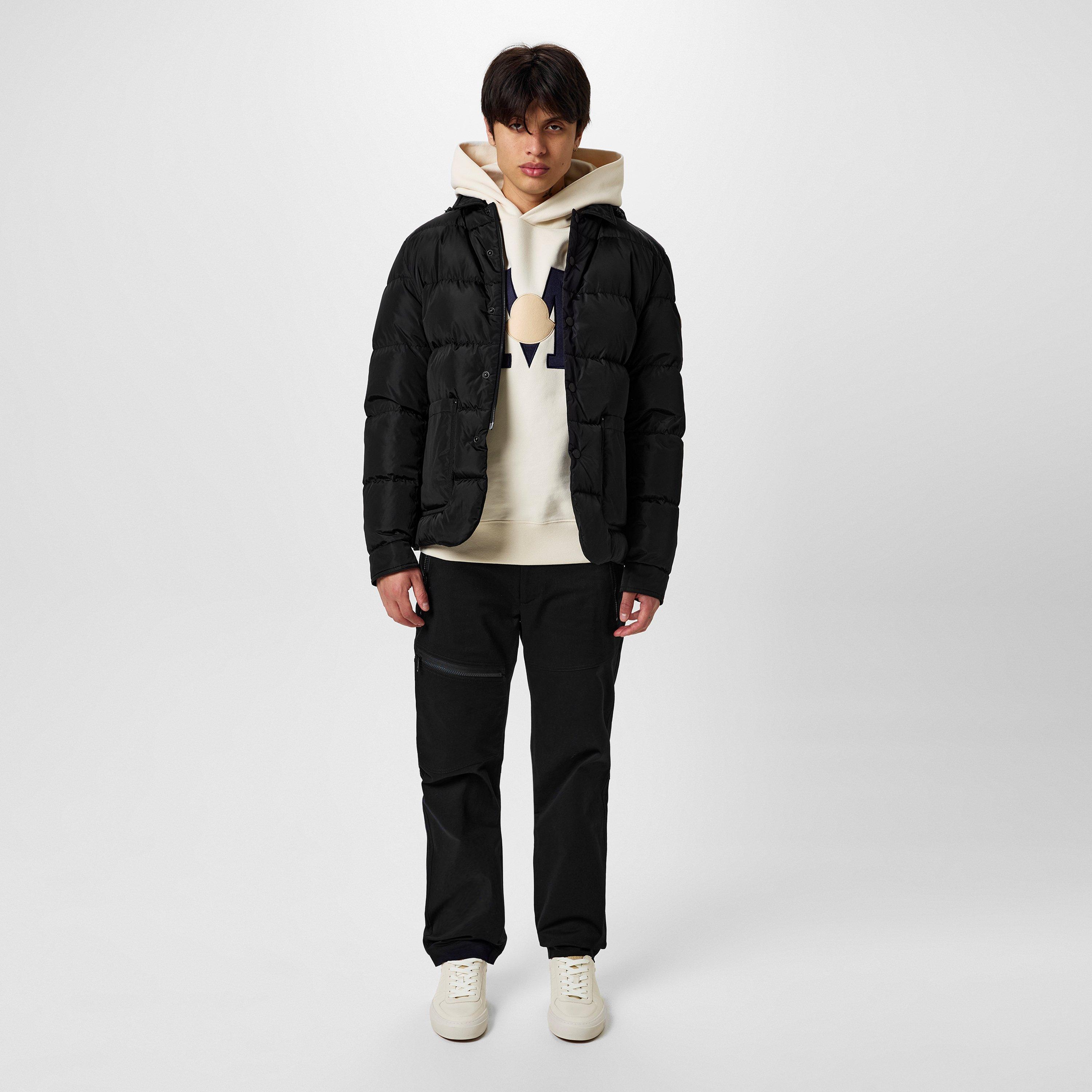 Black 999 - Moncler - Men's Ciareido Down Long Sleeve Detachable Hood Overshirt - 6