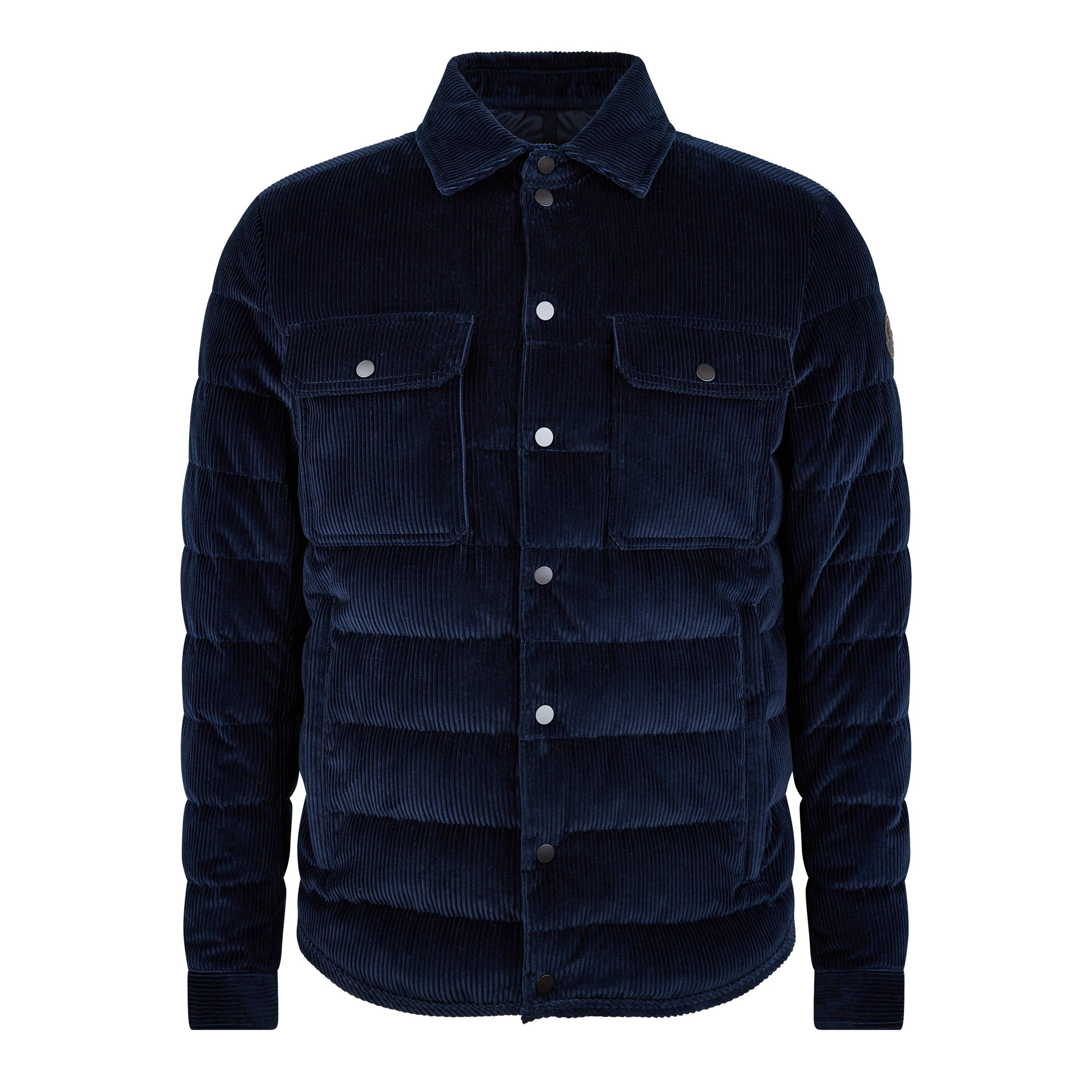 Blue 779 - Moncler - Men's Corduroy Puffer Long Sleeve Cotton Overshirt - 5